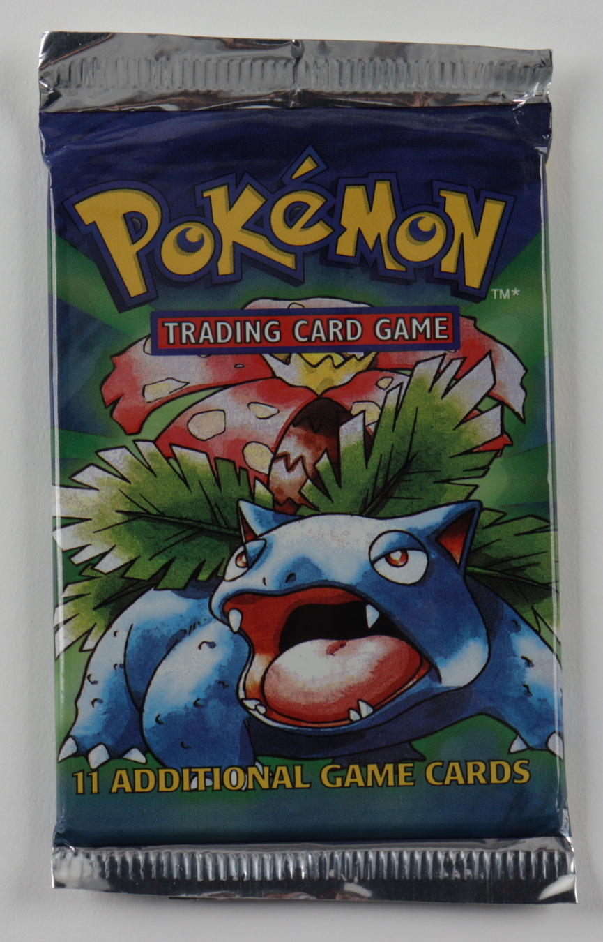 1999 Pokemon Art Base Set Venusaur Booster Pack with (11) Cards at PristineAuction.com 1999 Pokemon Art Base Set Venusaur Booster Pack with (11) Cards at PristineAuction.com