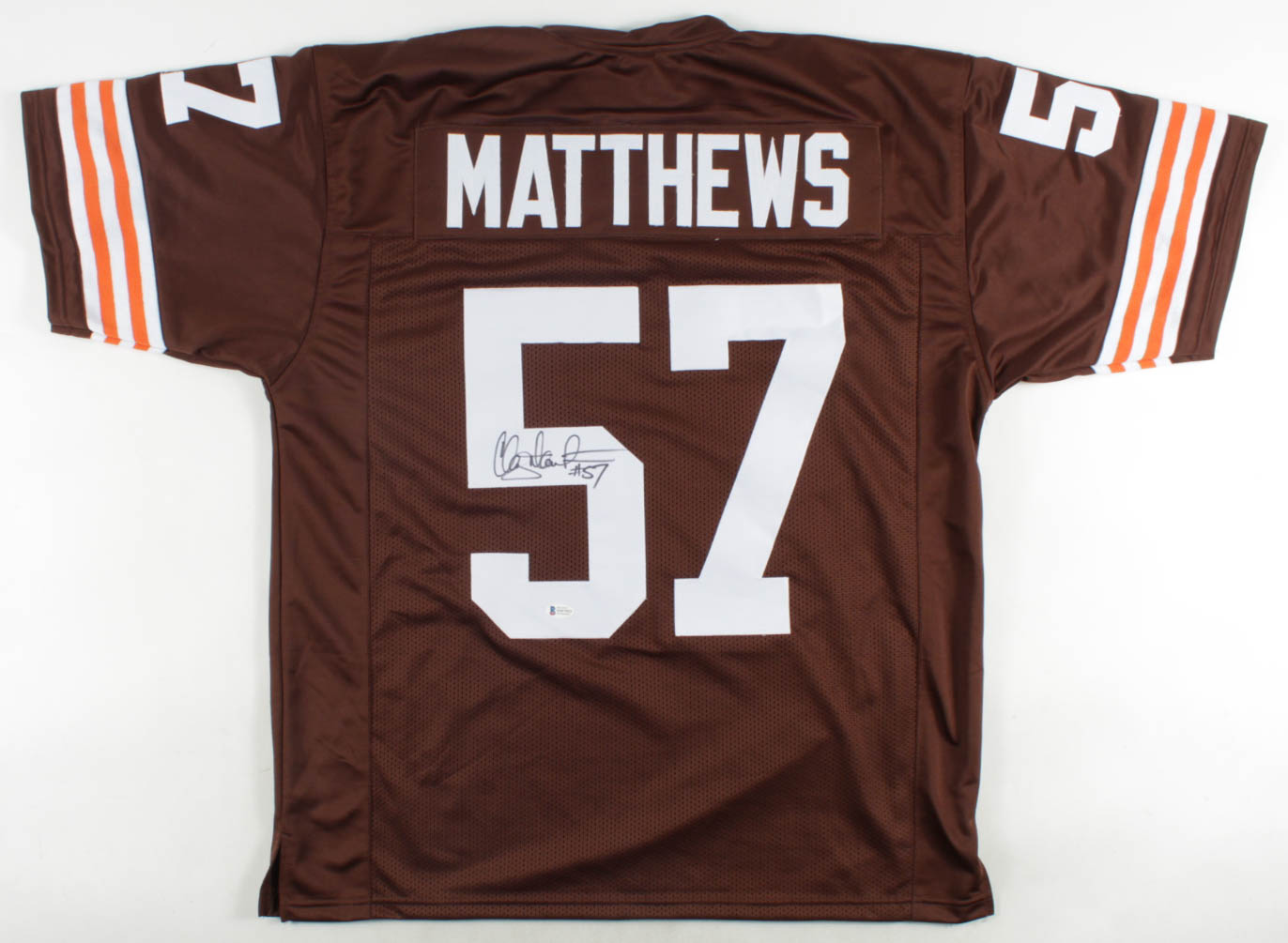 Clay Matthews Jr. Signed Jersey (Beckett COA) at PristineAuction.com Clay Matthews Jr. Signed Jersey (Beckett COA) at PristineAuction.com