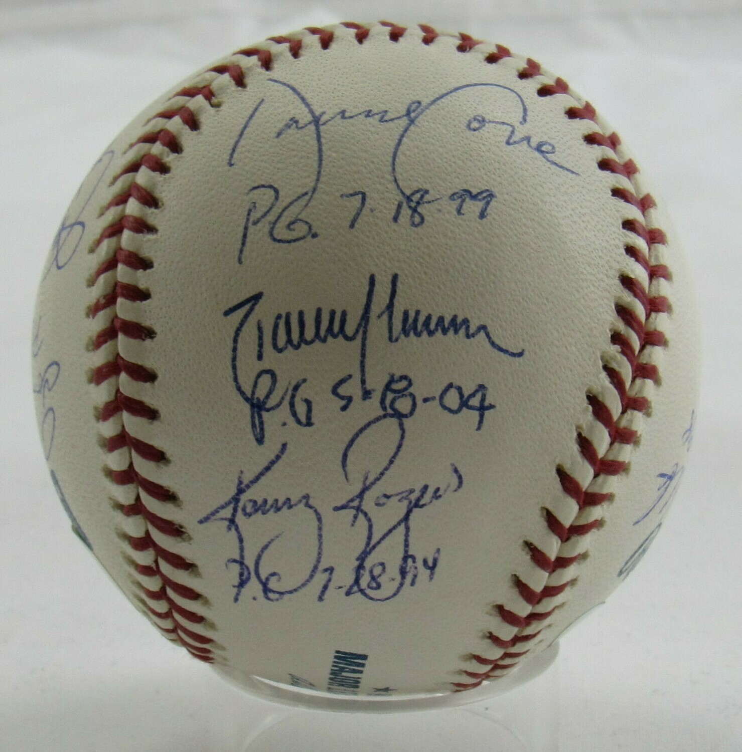 MLB Perfect Games OML Baseball Signed by (11) with Sandy Koufax, David Cone, Randy Johnson, Kenny Rogers, Don Larsen (JSA LOA) at PristineAuction.com MLB Perfect Games OML Baseball Signed by (11) with Sandy Koufax, David Cone, Randy Johnson, Kenny Rogers, Don Larsen (JSA LOA) at PristineAuction.com