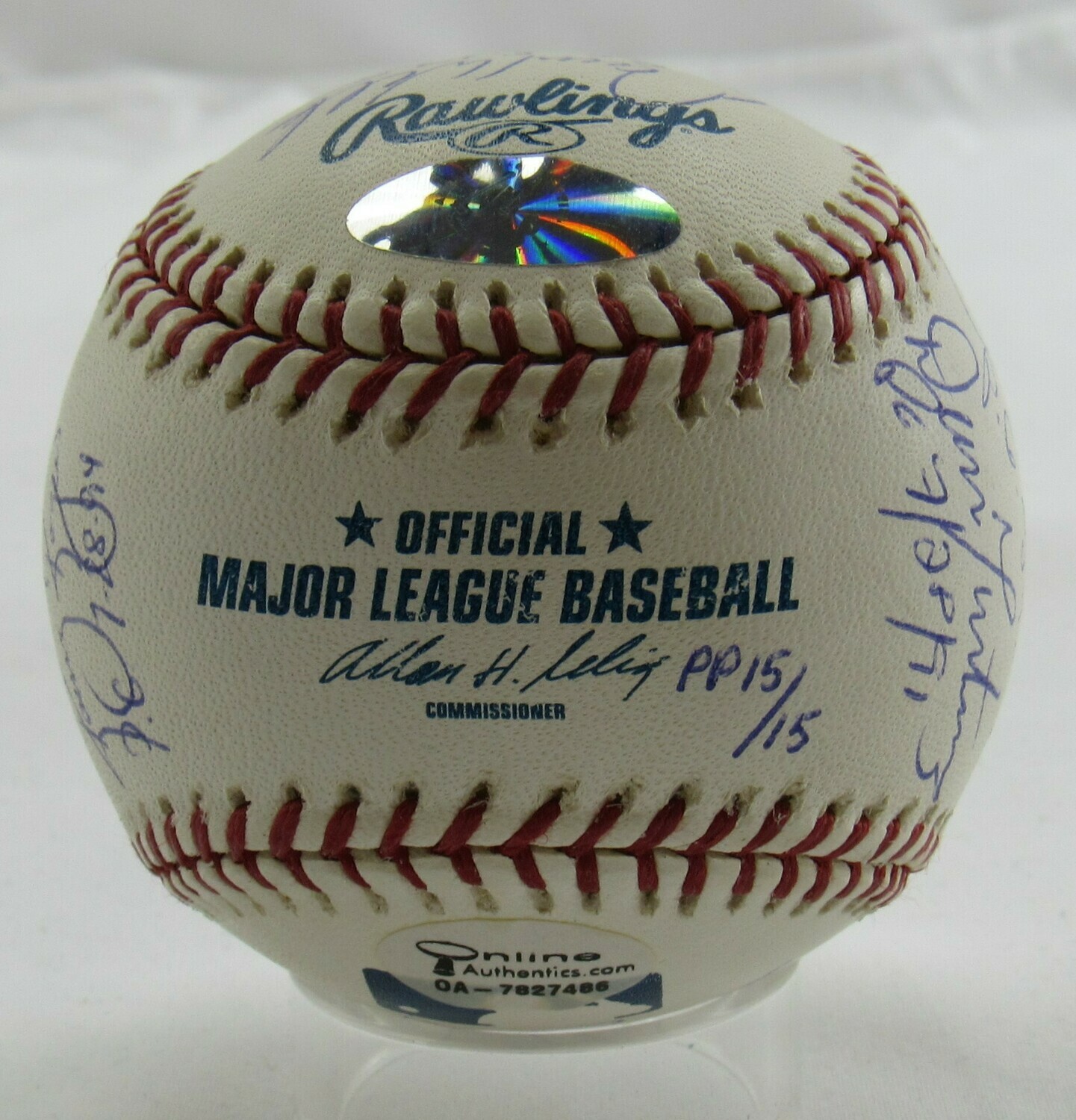 MLB Perfect Games OML Baseball Signed by (11) with Sandy Koufax, David Cone, Randy Johnson, Kenny Rogers, Don Larsen (JSA LOA) at PristineAuction.com MLB Perfect Games OML Baseball Signed by (11) with Sandy Koufax, David Cone, Randy Johnson, Kenny Rogers, Don Larsen (JSA LOA) at PristineAuction.com