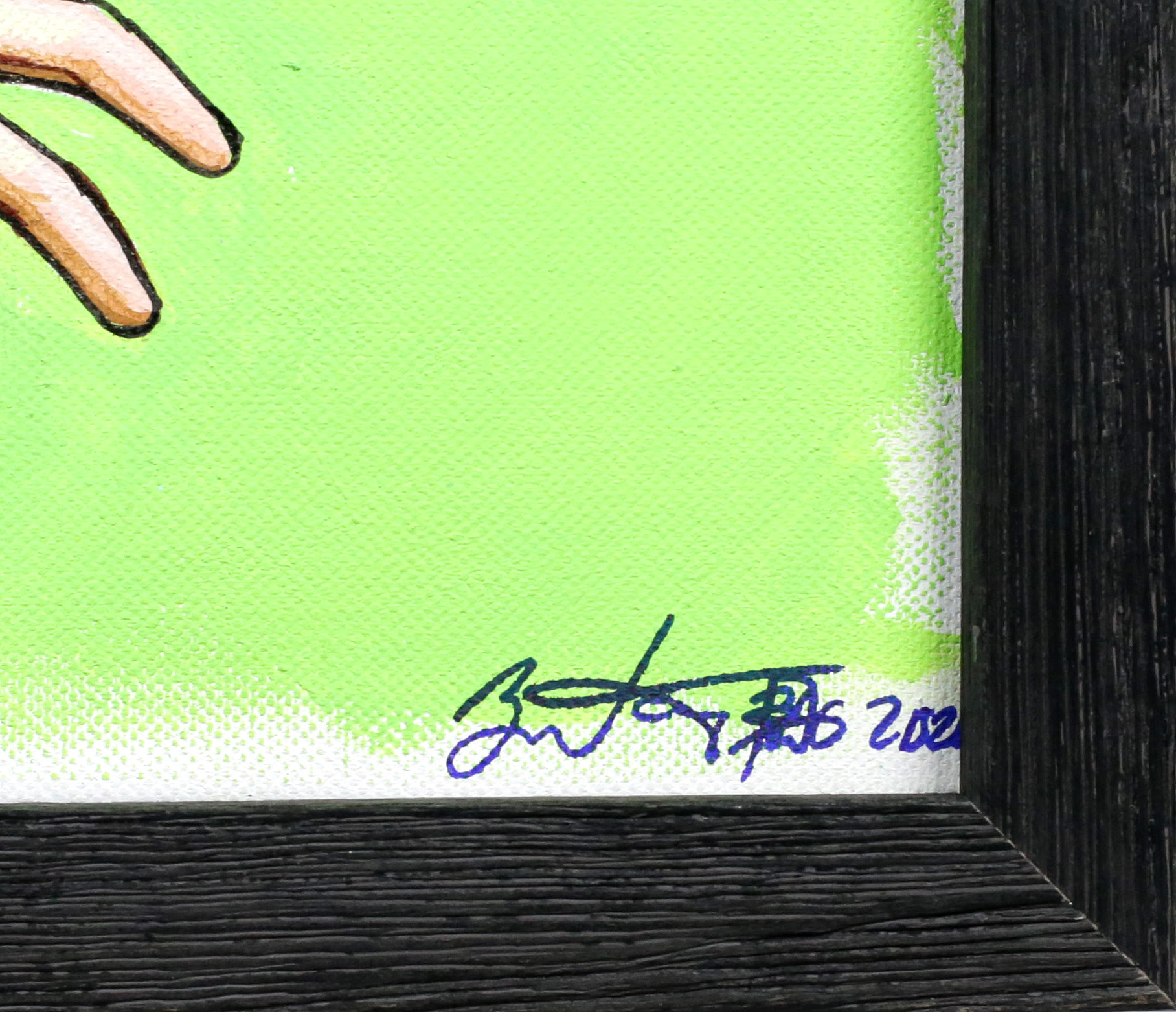 Brian Kong Signed 20x24 Custom Framed Tom Seaver Original Artwork on Canvas at PristineAuction.com Brian Kong Signed 20x24 Custom Framed Tom Seaver Original Artwork on Canvas at PristineAuction.com