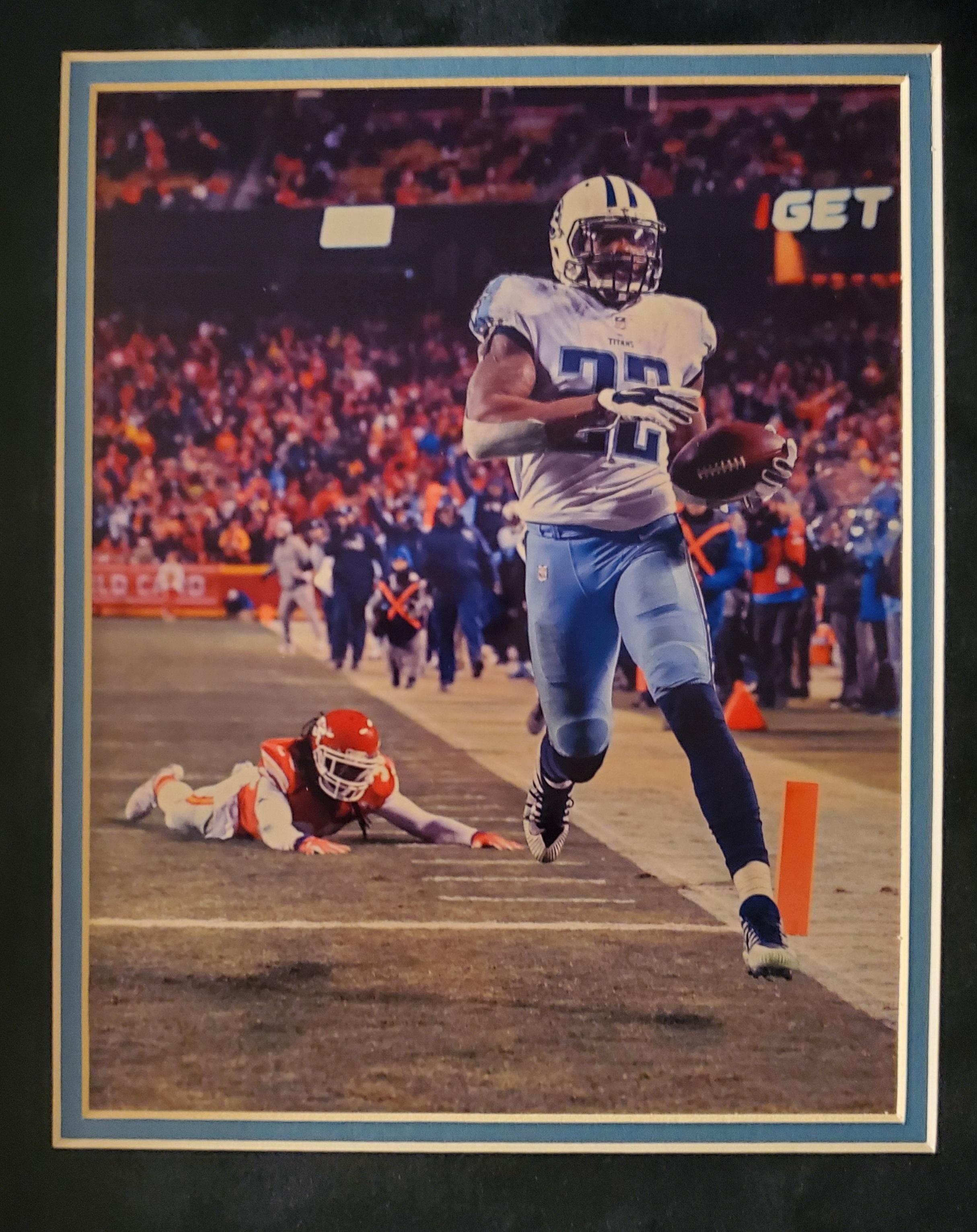 Derrick Henry Signed 32x41 Custom Framed Jersey Display with LED Lights (Beckett Hologram & Henry Hologram) at PristineAuction.com Derrick Henry Signed 32x41 Custom Framed Jersey Display with LED Lights (Beckett Hologram & Henry Hologram) at PristineAuction.com