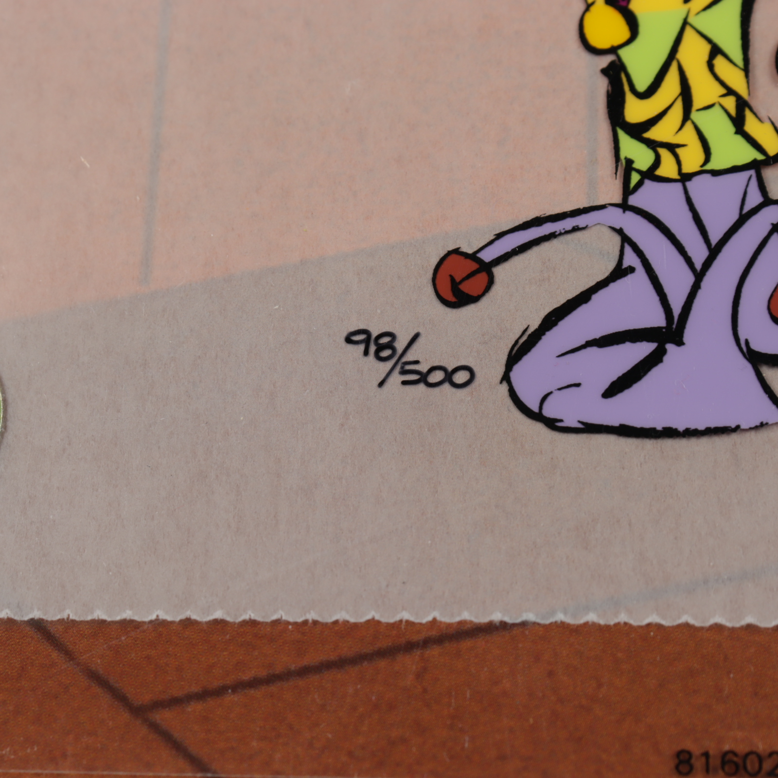 Chuck Jones Signed "Rude Jester" Sold Out LE 10x12 Animation Cel with Hand Painted Color at PristineAuction.com Chuck Jones Signed "Rude Jester" Sold Out LE 10x12 Animation Cel with Hand Painted Color at PristineAuction.com