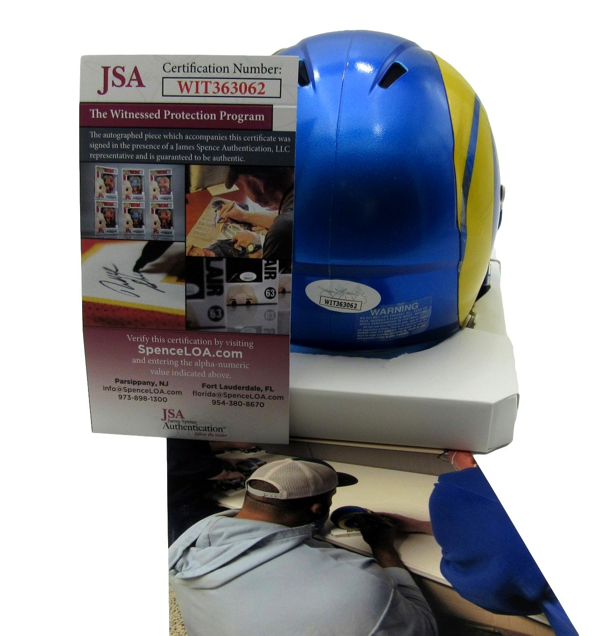 Aaron Donald Signed Rams Speed Mini Helmet (JSA COA) at PristineAuction.com Aaron Donald Signed Rams Speed Mini Helmet (JSA COA) at PristineAuction.com