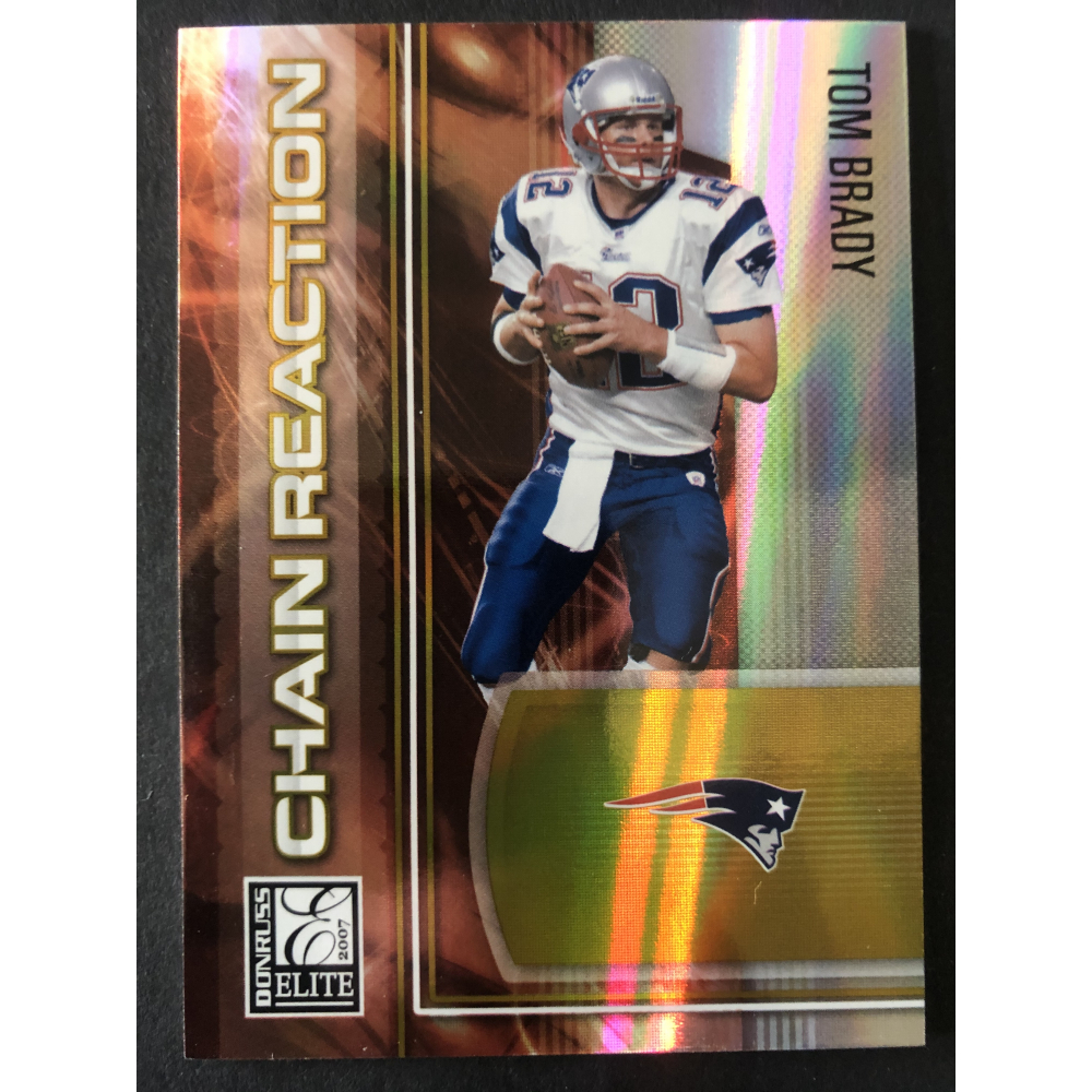 Tom Brady 2007 Donruss Elite Chain Reaction Gold 23 Pristine Auction