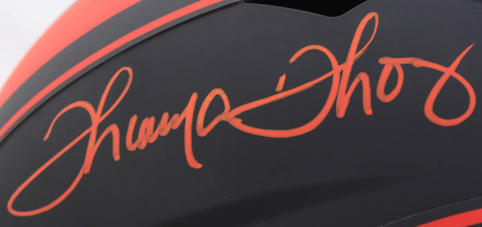 Thurman Thomas Signed Bills Full-Size Eclipse Alternate Speed Helmet (Beckett COA) at PristineAuction.com Thurman Thomas Signed Bills Full-Size Eclipse Alternate Speed Helmet (Beckett COA) at PristineAuction.com