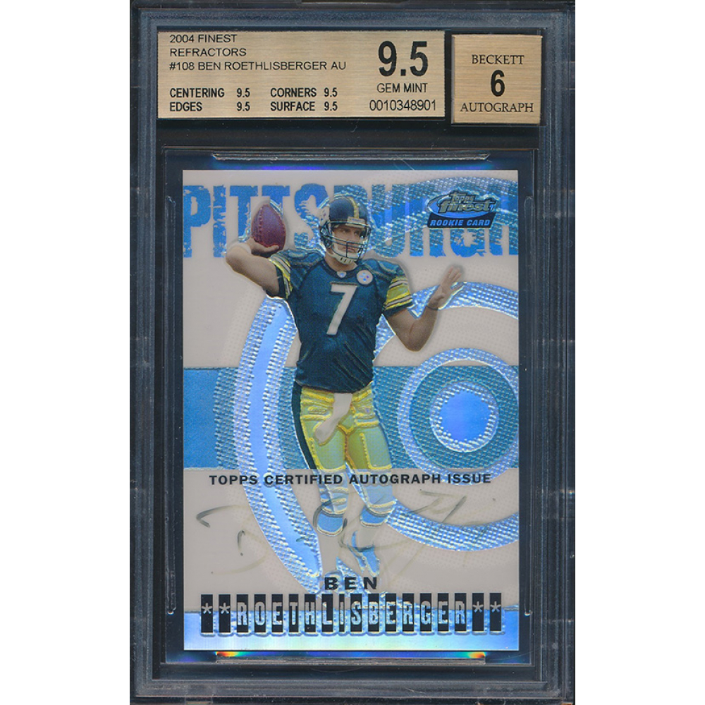 Ben Roethlisberger 2004 Finest Refractors Autograph #108 (BGS 9.5) |  Pristine Auction