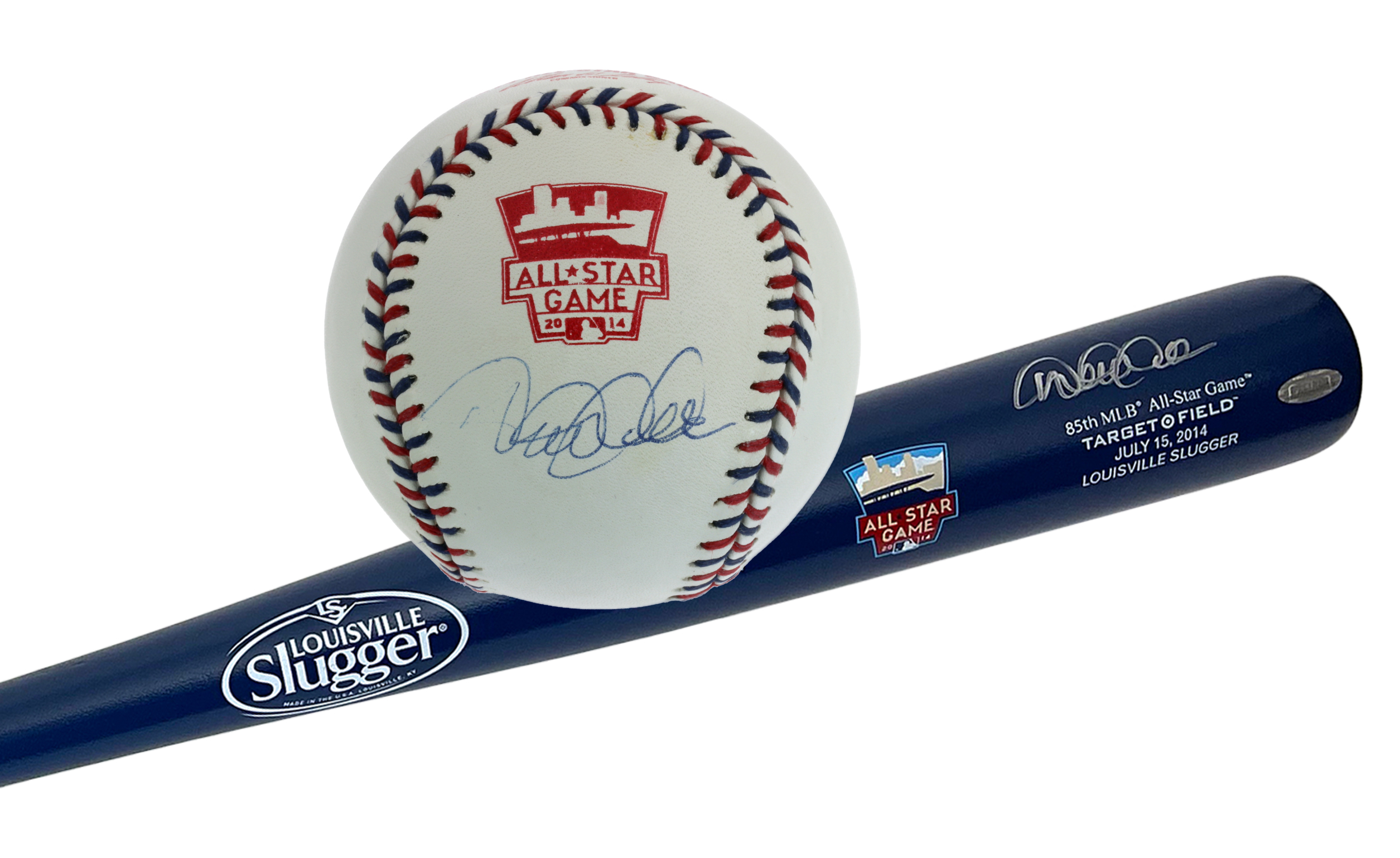 Set of (2) Derek Jeter Signed 2014 All-Star Game Items with Louisville Slugger Bat & Baseball (Steiner COA & MLB Authentication Hologram) at PristineAuction.com Set of (2) Derek Jeter Signed 2014 All-Star Game Items with Louisville Slugger Bat & Baseball (Steiner COA & MLB Authentication Hologram) at PristineAuction.com