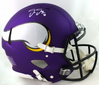 Justin Jefferson Signed Vikings Full-Size Authentic On-Field Speed Helmet (Beckett) at PristineAuction.com