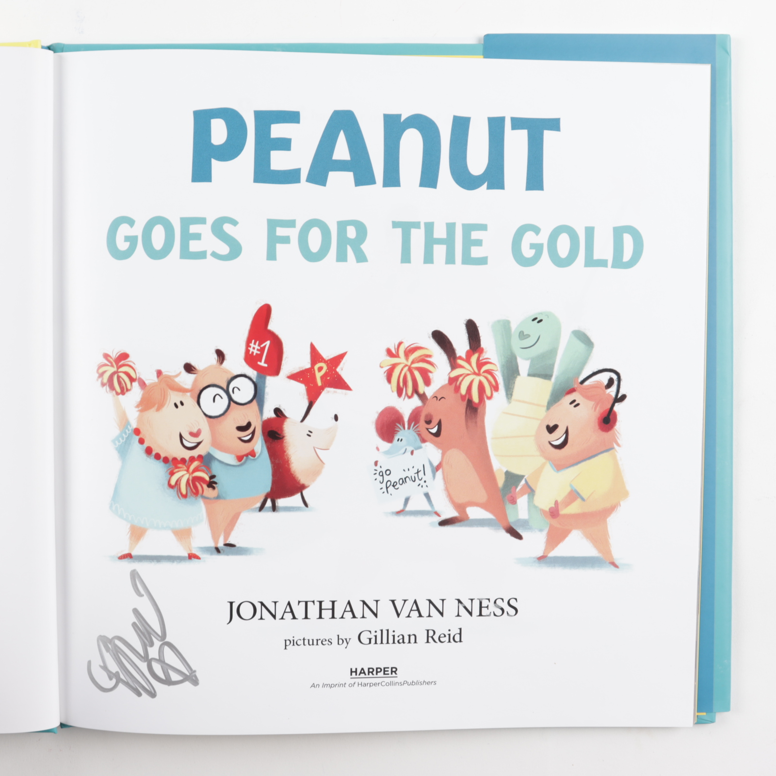 Jonathan Van Ness Signed "Peanut Goes For The Gold" Hardcover Book (Premiere Collectibles COA) at PristineAuction.com Jonathan Van Ness Signed "Peanut Goes For The Gold" Hardcover Book (Premiere Collectibles COA) at PristineAuction.com
