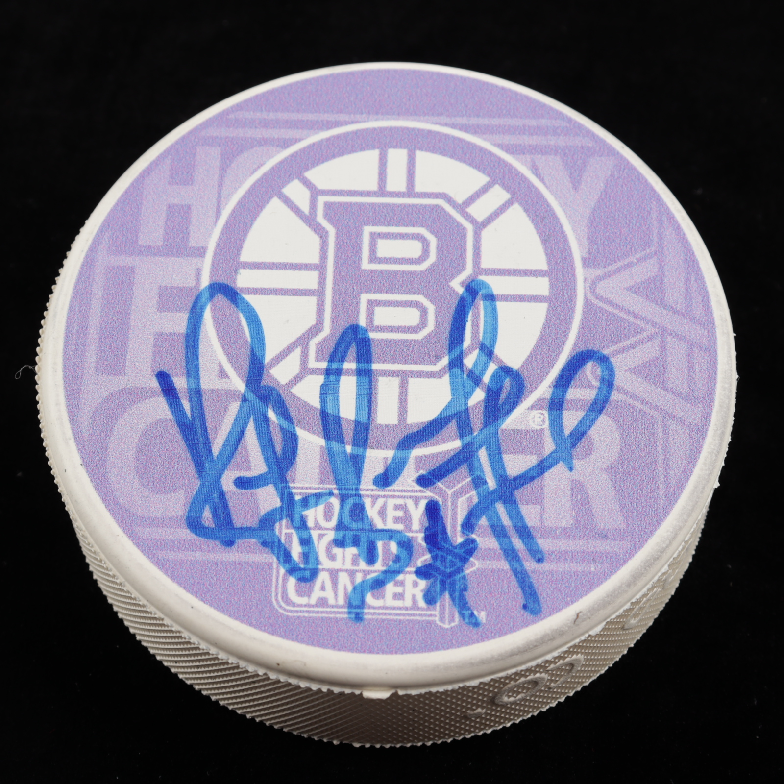 Ray Bourque Signed Bruins "Hockey Fights Cancer" Logo Hockey Puck (YSMS COA) at PristineAuction.com Ray Bourque Signed Bruins "Hockey Fights Cancer" Logo Hockey Puck (YSMS COA) at PristineAuction.com