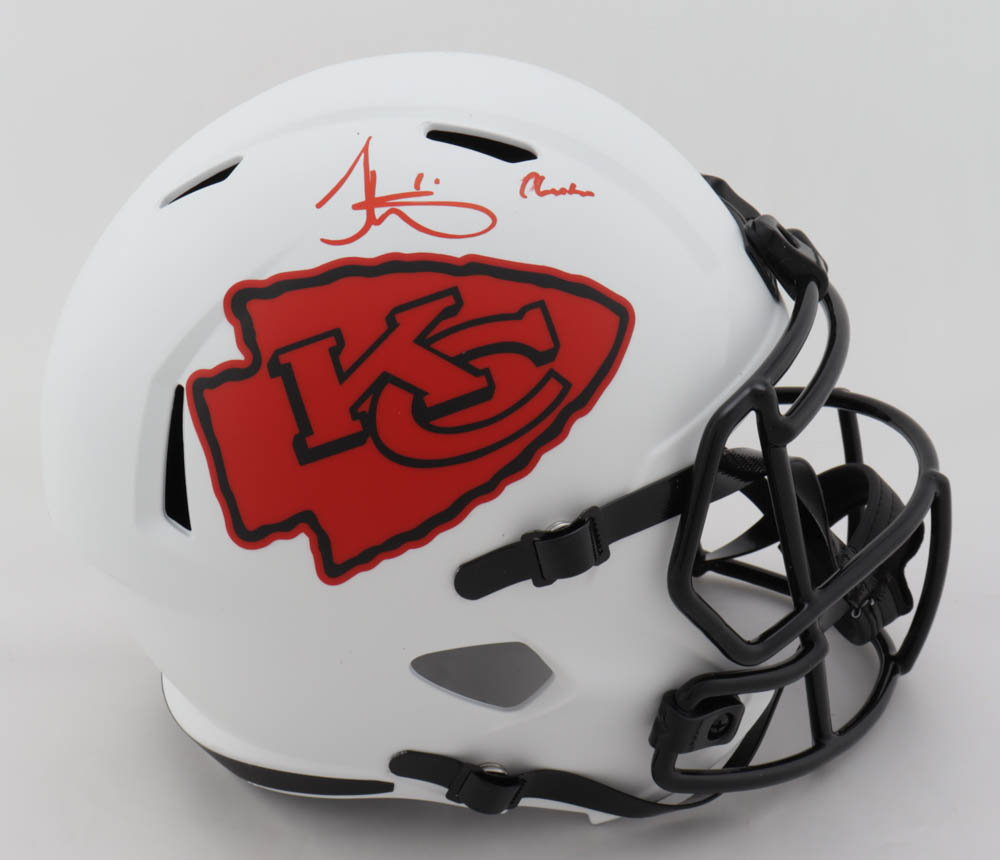 Tyreek Hill Signed Chiefs Full-Size Lunar Eclipse Alternate Speed Helmet Inscribed "Cheetah" (JSA COA) (See Description) at PristineAuction.com Tyreek Hill Signed Chiefs Full-Size Lunar Eclipse Alternate Speed Helmet Inscribed "Cheetah" (JSA COA) (See Description) at PristineAuction.com