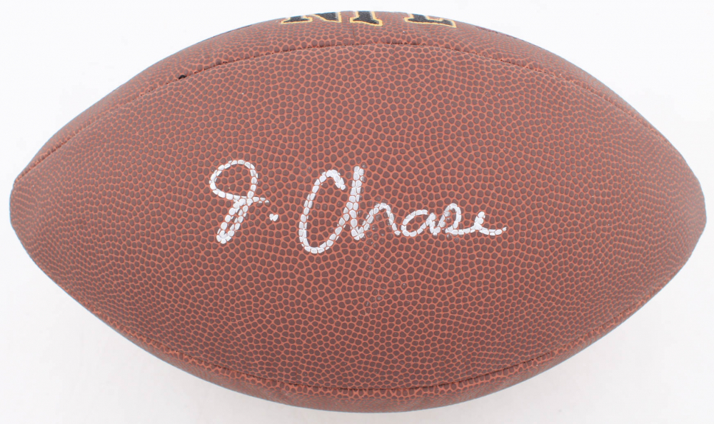 Ja'Marr Chase Signed NFL Football (JSA COA) at PristineAuction.com Ja'Marr Chase Signed NFL Football (JSA COA) at PristineAuction.com