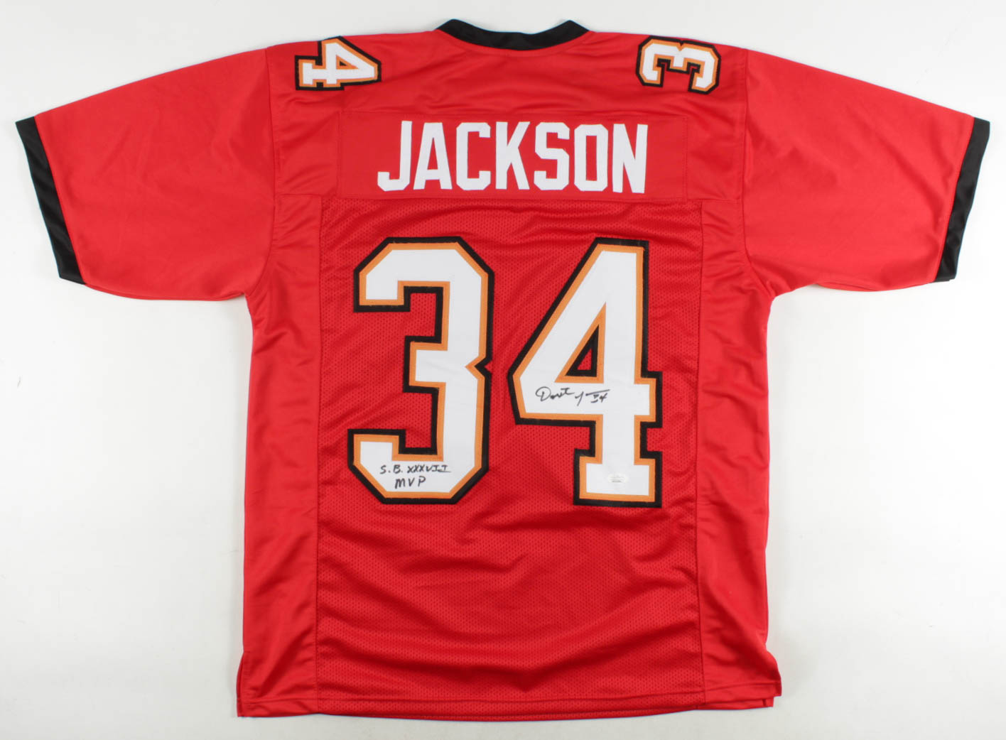 Dexter Jackson Signed Jersey Inscribed "S.B. XXXVII MVP" (JSA COA) at PristineAuction.com Dexter Jackson Signed Jersey Inscribed "S.B. XXXVII MVP" (JSA COA) at PristineAuction.com