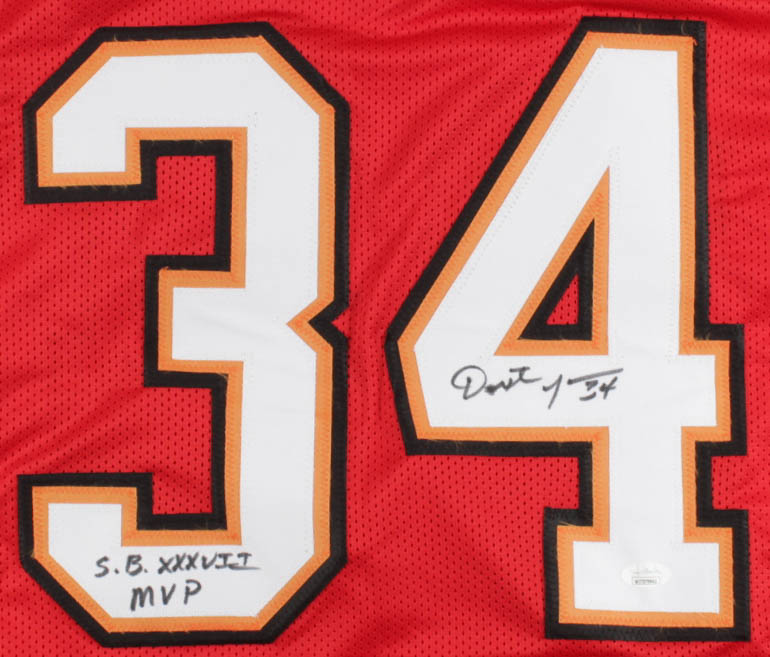 Dexter Jackson Signed Jersey Inscribed "S.B. XXXVII MVP" (JSA COA) at PristineAuction.com Dexter Jackson Signed Jersey Inscribed "S.B. XXXVII MVP" (JSA COA) at PristineAuction.com