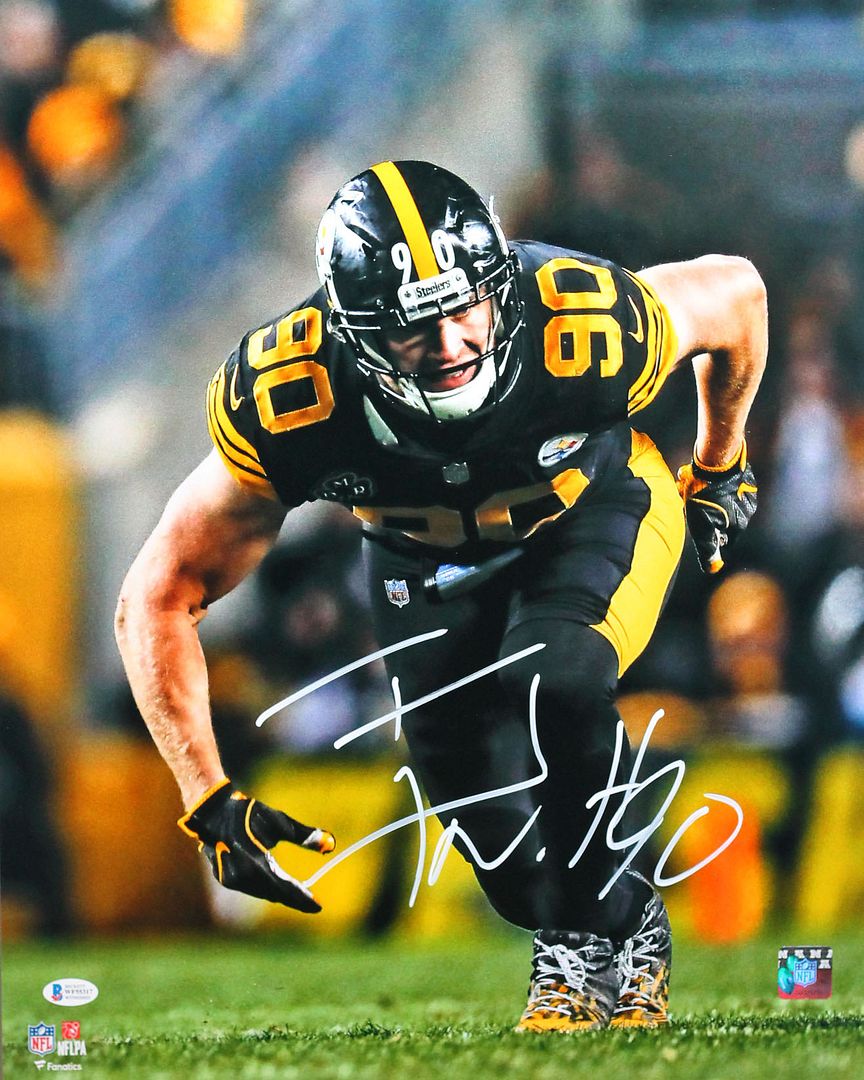 T.J. Watt Signed Steelers 16x20 Photo (Beckett COA) at PristineAuction.com T.J. Watt Signed Steelers 16x20 Photo (Beckett COA) at PristineAuction.com
