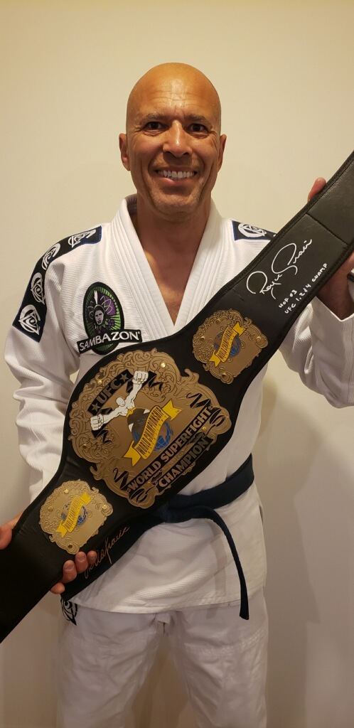 Royce Gracie Signed Full-Size UFC #1 Championship Belt Inscribed "HOF 03" & "UFC 1, 2, & 4 Champ" (PA COA) at PristineAuction.com Royce Gracie Signed Full-Size UFC #1 Championship Belt Inscribed "HOF 03" & "UFC 1, 2, & 4 Champ" (PA COA) at PristineAuction.com