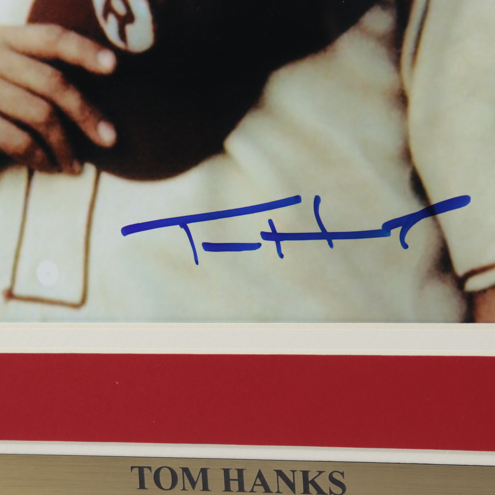 Tom Hanks Signed "A League of Their Own" 18.5x22.5 Custom Framed Photo Display (Beckett COA) (See Description) at PristineAuction.com Tom Hanks Signed "A League of Their Own" 18.5x22.5 Custom Framed Photo Display (Beckett COA) (See Description) at PristineAuction.com