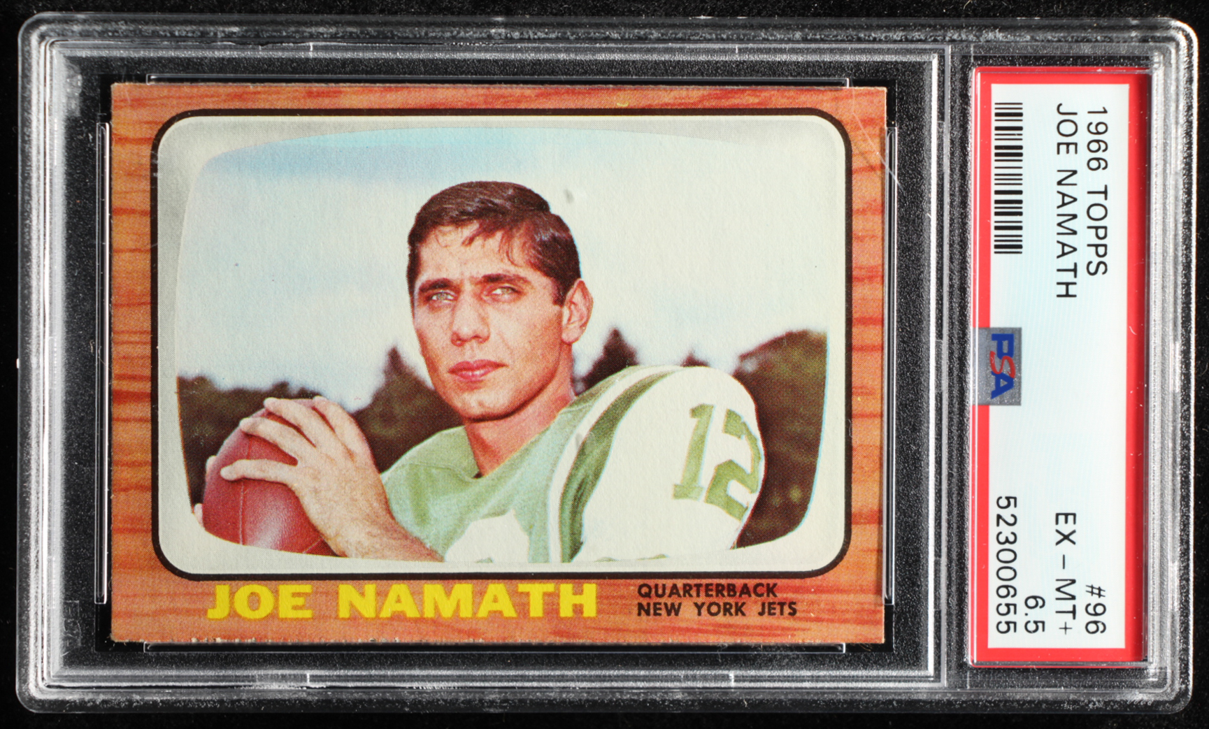 Joe Namath 1966 Topps #96 (PSA 6.5) at PristineAuction.com Joe Namath 1966 Topps #96 (PSA 6.5) at PristineAuction.com