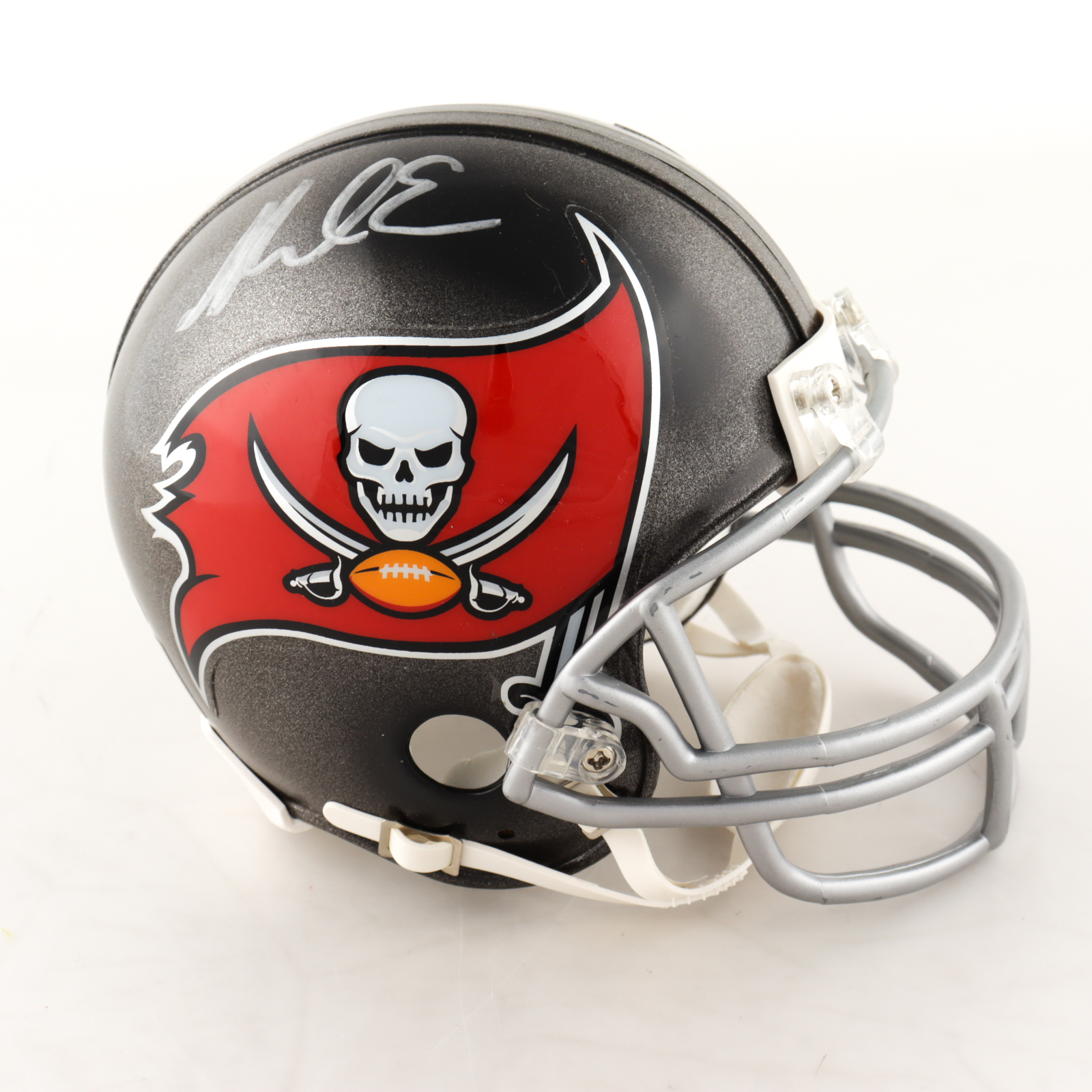 Mike Evans Signed Buccaneers Mini-Helmet (Leaf Hologram) at PristineAuction.com Mike Evans Signed Buccaneers Mini-Helmet (Leaf Hologram) at PristineAuction.com