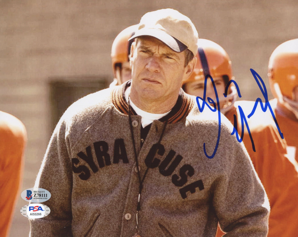 Dennis Quaid Signed "The Express: The Ernie Davis Story" 8x10 Photo