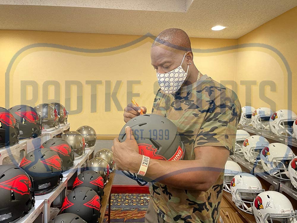 Simeon Rice Signed Cardinals Full-Size Authentic On-Field Eclipse Alternate Speed Helmet (Radtke) at PristineAuction.com Simeon Rice Signed Cardinals Full-Size Authentic On-Field Eclipse Alternate Speed Helmet (Radtke) at PristineAuction.com