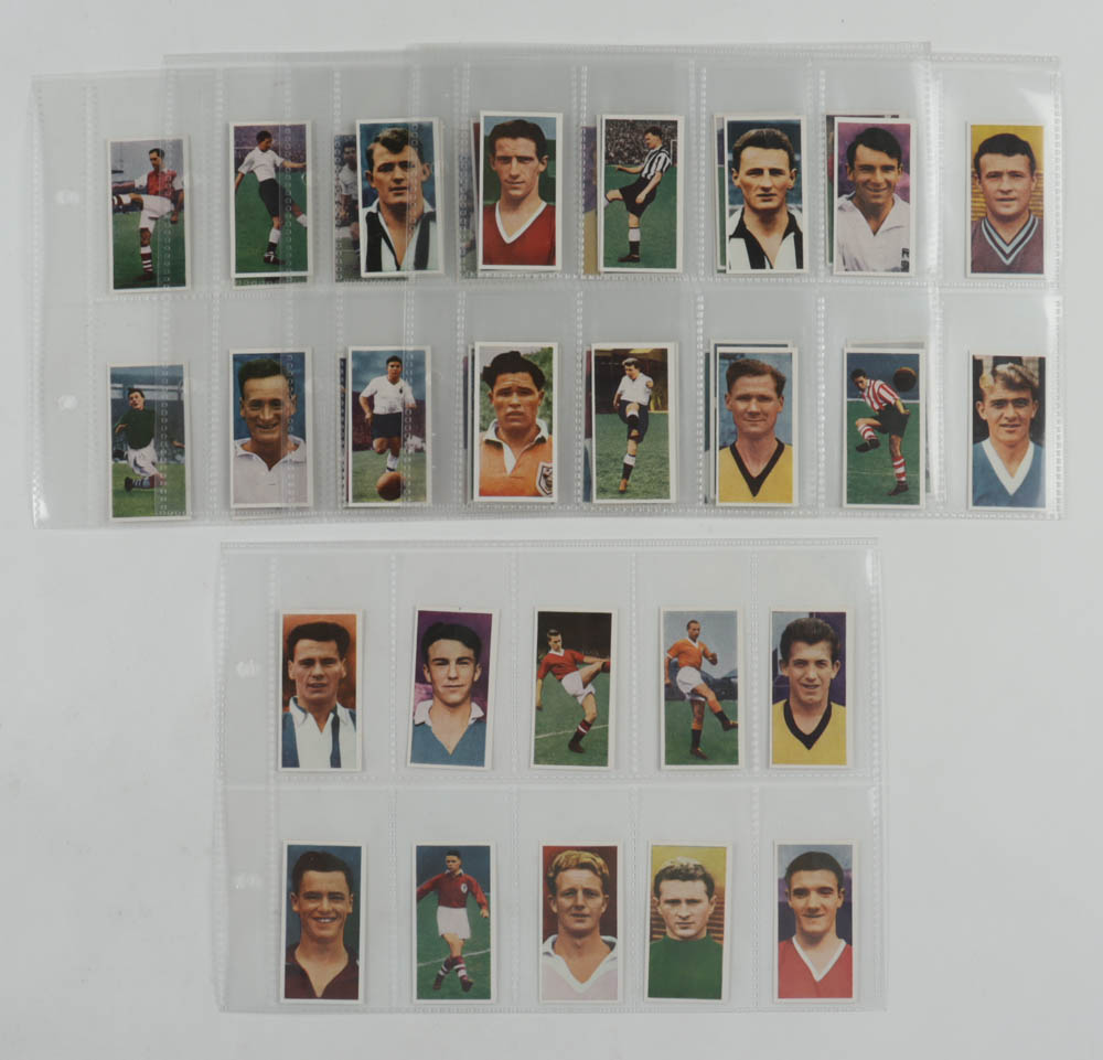 1959 Cadet Sweets "Footballers" Complete Set of (50) Cigarette Cards With #25 Bobby Charlton RC, #36 Jimmy Greaves, #44 Stanley Matthews, #32 Brian Clough, #21 Billy Wright at PristineAuction.com 1959 Cadet Sweets "Footballers" Complete Set of (50) Cigarette Cards With #25 Bobby Charlton RC, #36 Jimmy Greaves, #44 Stanley Matthews, #32 Brian Clough, #21 Billy Wright at PristineAuction.com