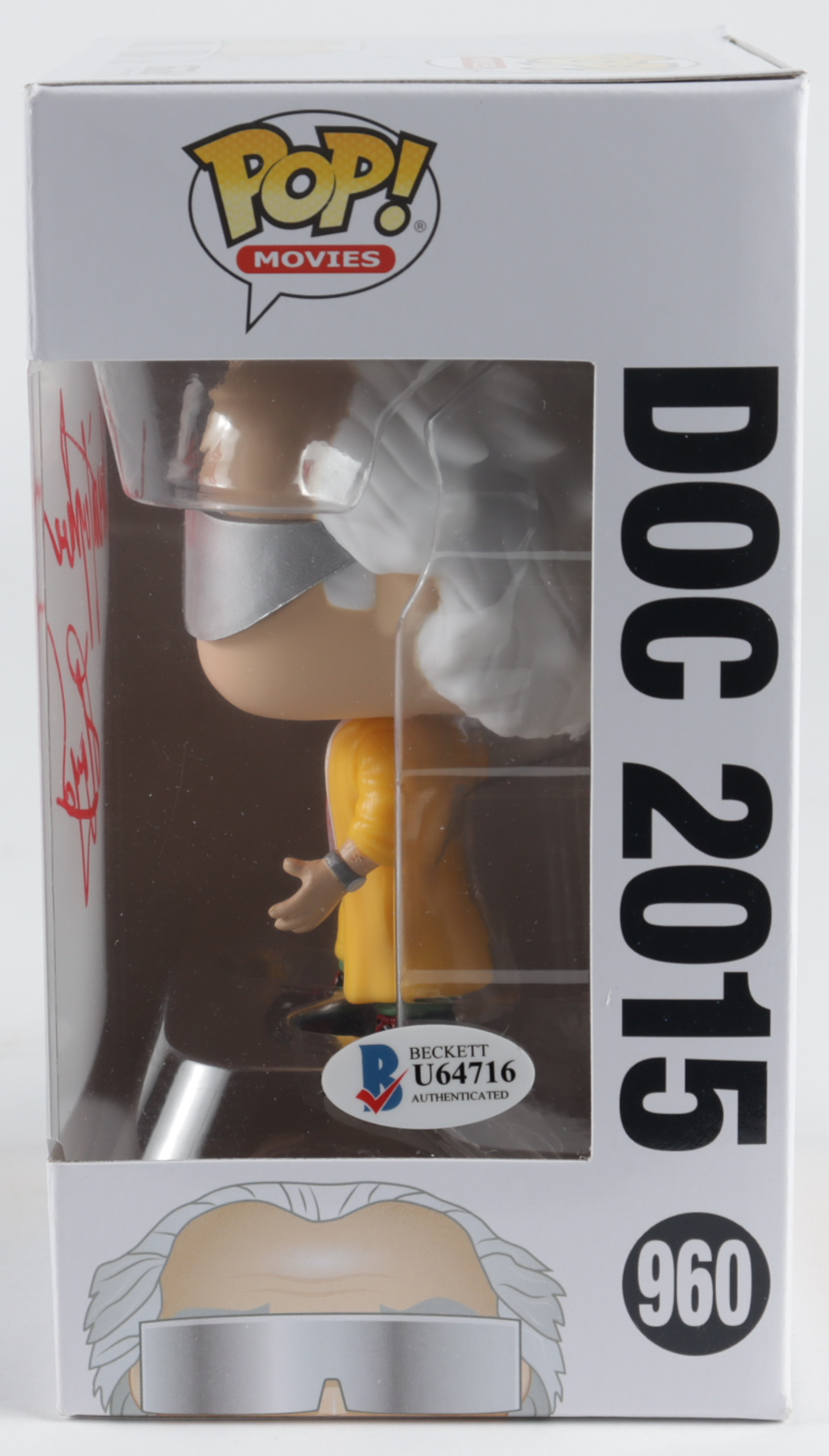 Christopher Lloyd Signed "Back To The Future" #960 Doc 2015 Funko Pop! Vinyl Figure (Beckett COA) (See Description) at PristineAuction.com Christopher Lloyd Signed "Back To The Future" #960 Doc 2015 Funko Pop! Vinyl Figure (Beckett COA) (See Description) at PristineAuction.com