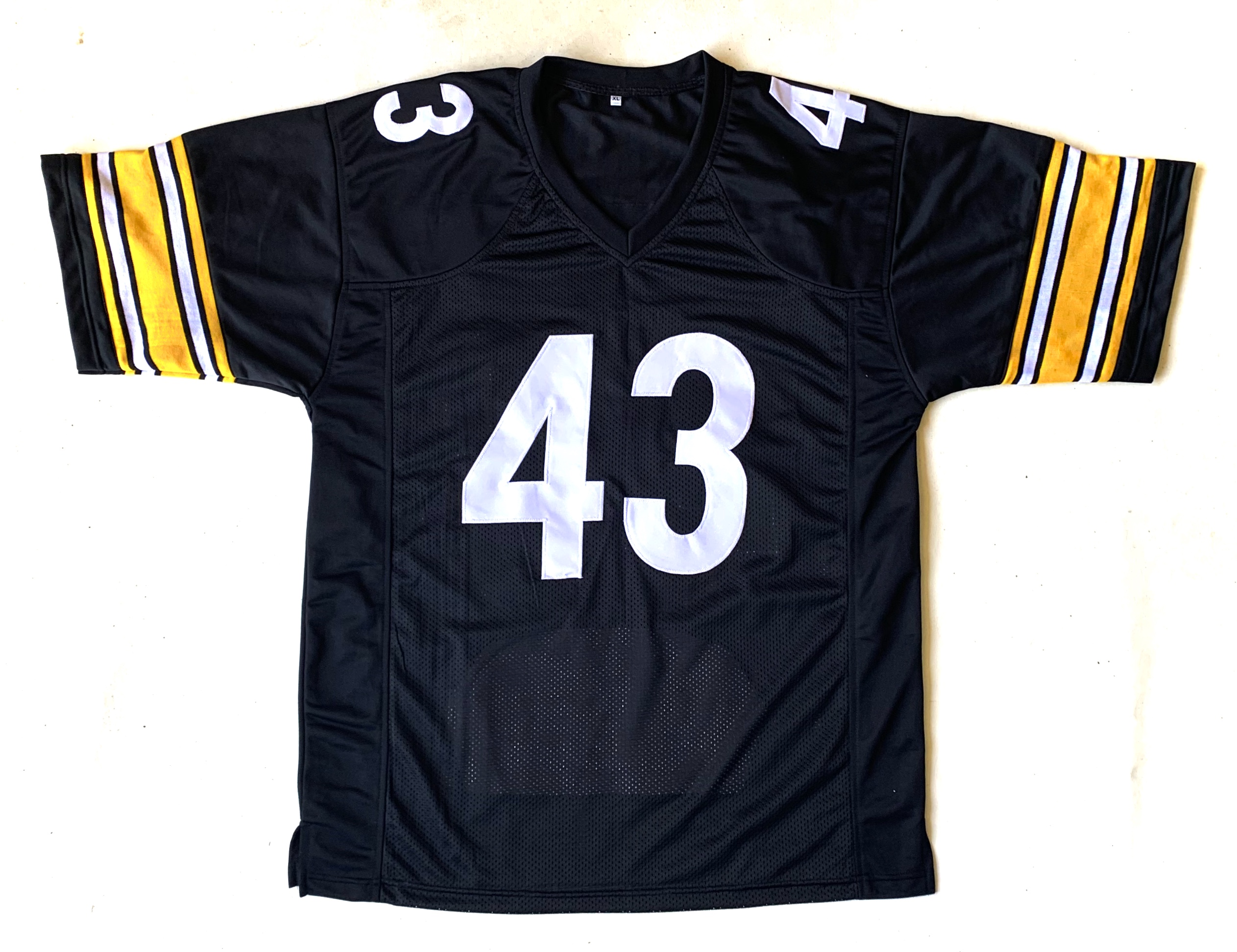 Troy Polamalu Signed Career Stat Highlight Jersey (Beckett COA) at PristineAuction.com Troy Polamalu Signed Career Stat Highlight Jersey (Beckett COA) at PristineAuction.com
