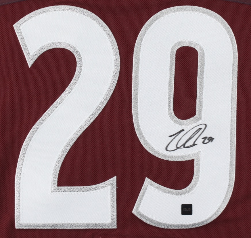 Nathan MacKinnon Signed Avalanche Jersey (COJO COA) at PristineAuction.com Nathan MacKinnon Signed Avalanche Jersey (COJO COA) at PristineAuction.com