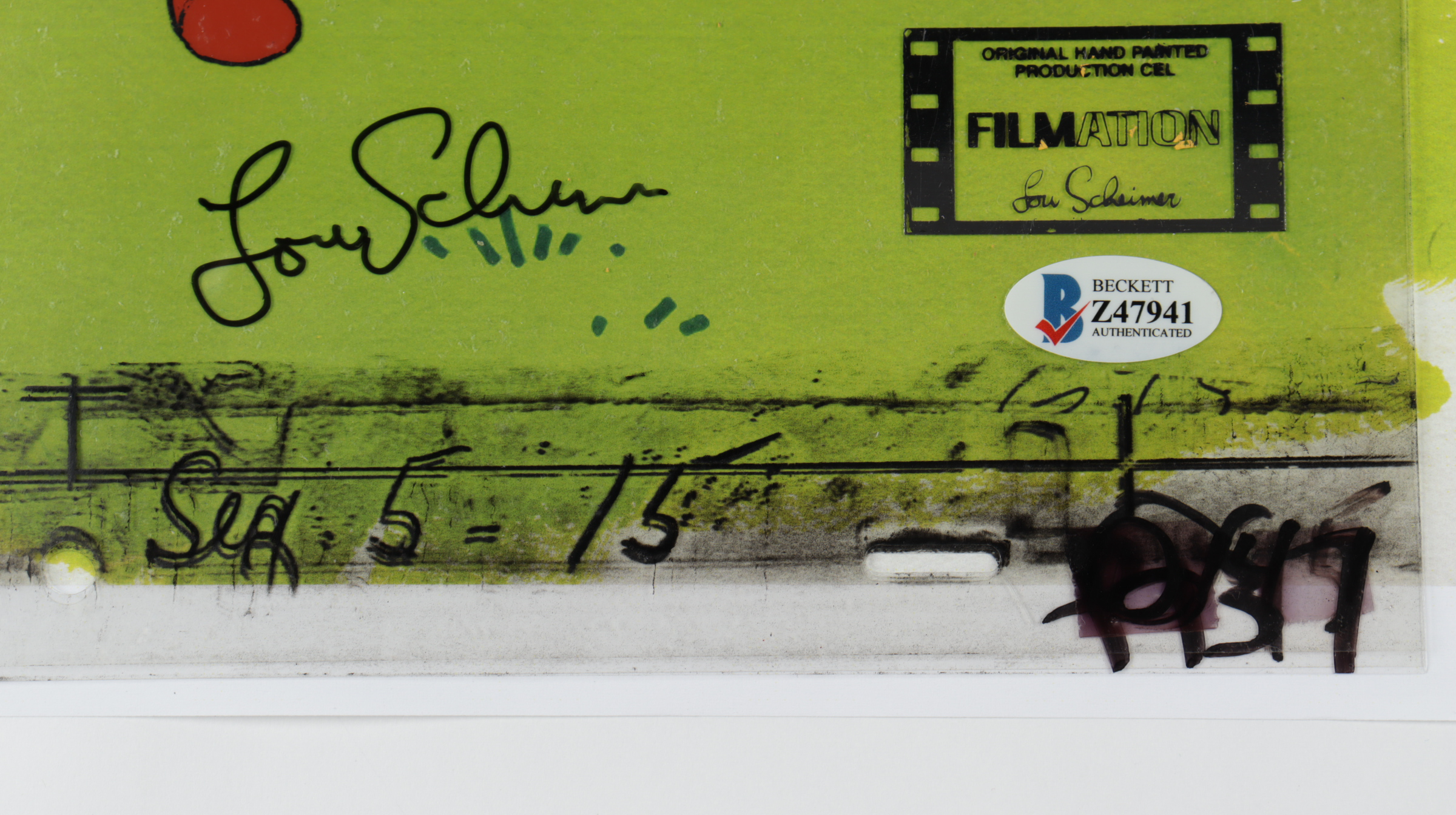 Lou Scheimer Signed "Journey Back To Oz" 11x14 Original (2) Piece Hand Painted Animation Cel (Beckett Hologram) at PristineAuction.com Lou Scheimer Signed "Journey Back To Oz" 11x14 Original (2) Piece Hand Painted Animation Cel (Beckett Hologram) at PristineAuction.com