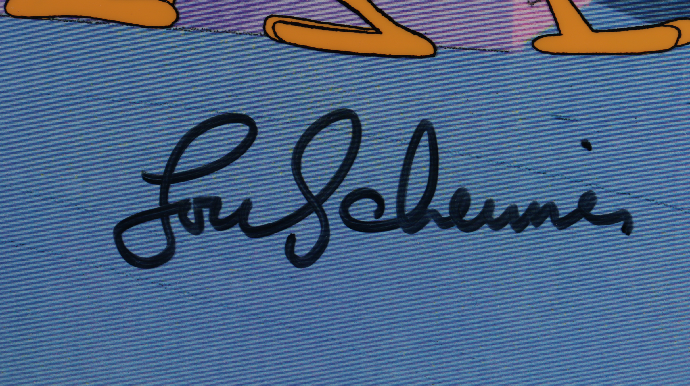 Lou Scheimer Signed "Heckle & Jeckle" 11x14 Original (2) Piece Hand Painted Animation Cel (Beckett COA) at PristineAuction.com Lou Scheimer Signed "Heckle & Jeckle" 11x14 Original (2) Piece Hand Painted Animation Cel (Beckett COA) at PristineAuction.com