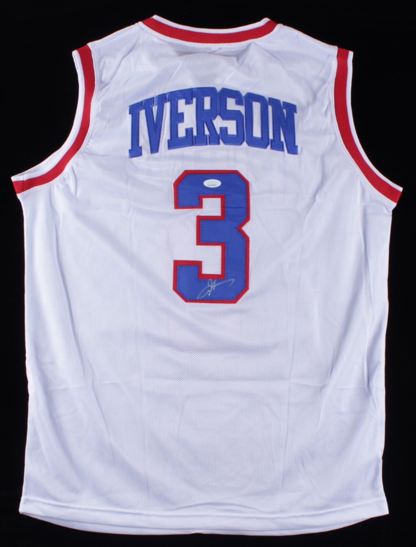 Allen Iverson Signed Jersey (JSA COA) at PristineAuction.com Allen Iverson Signed Jersey (JSA COA) at PristineAuction.com