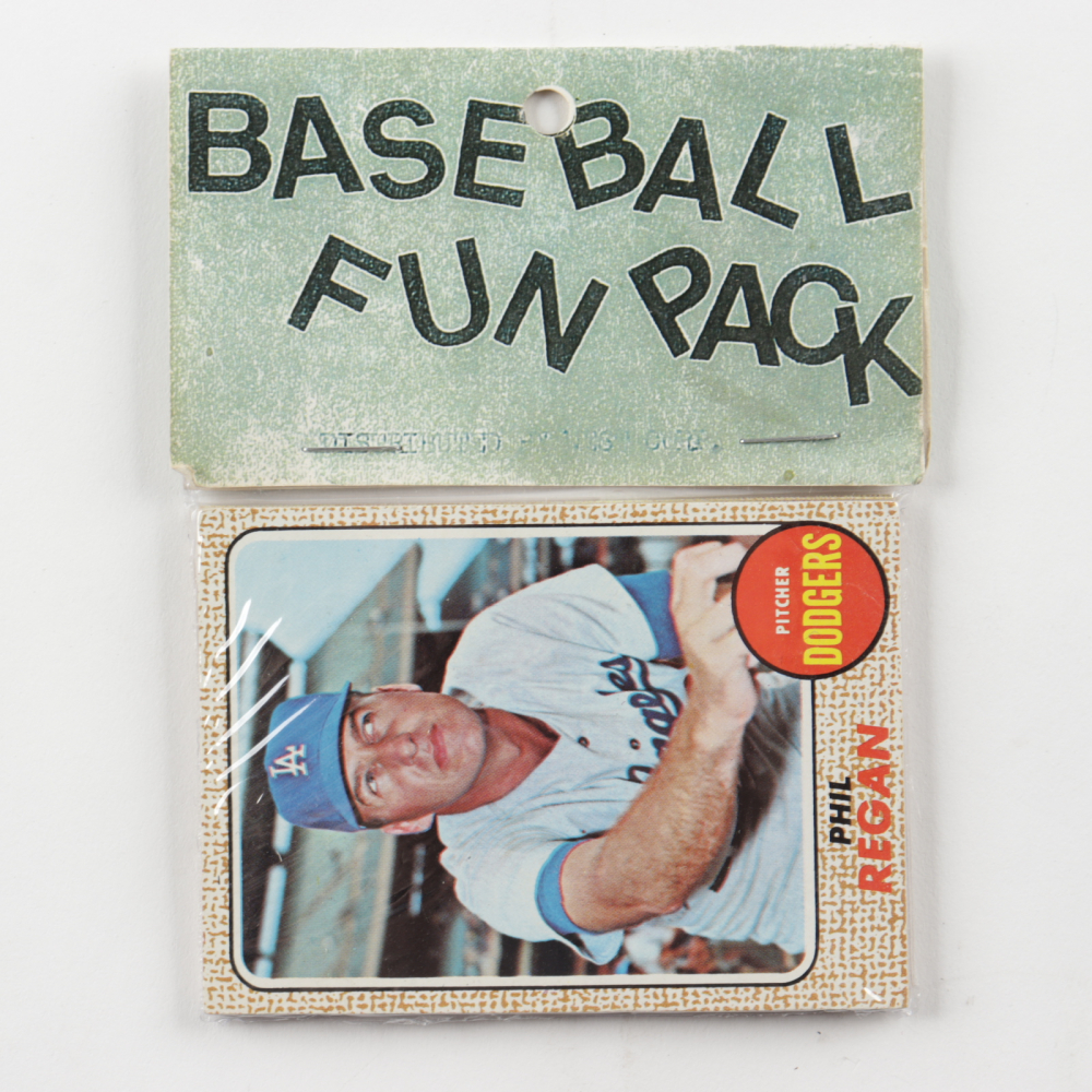 1968 Topps Baseball Card Fun Pack with (10) Cards Pristine Auction
