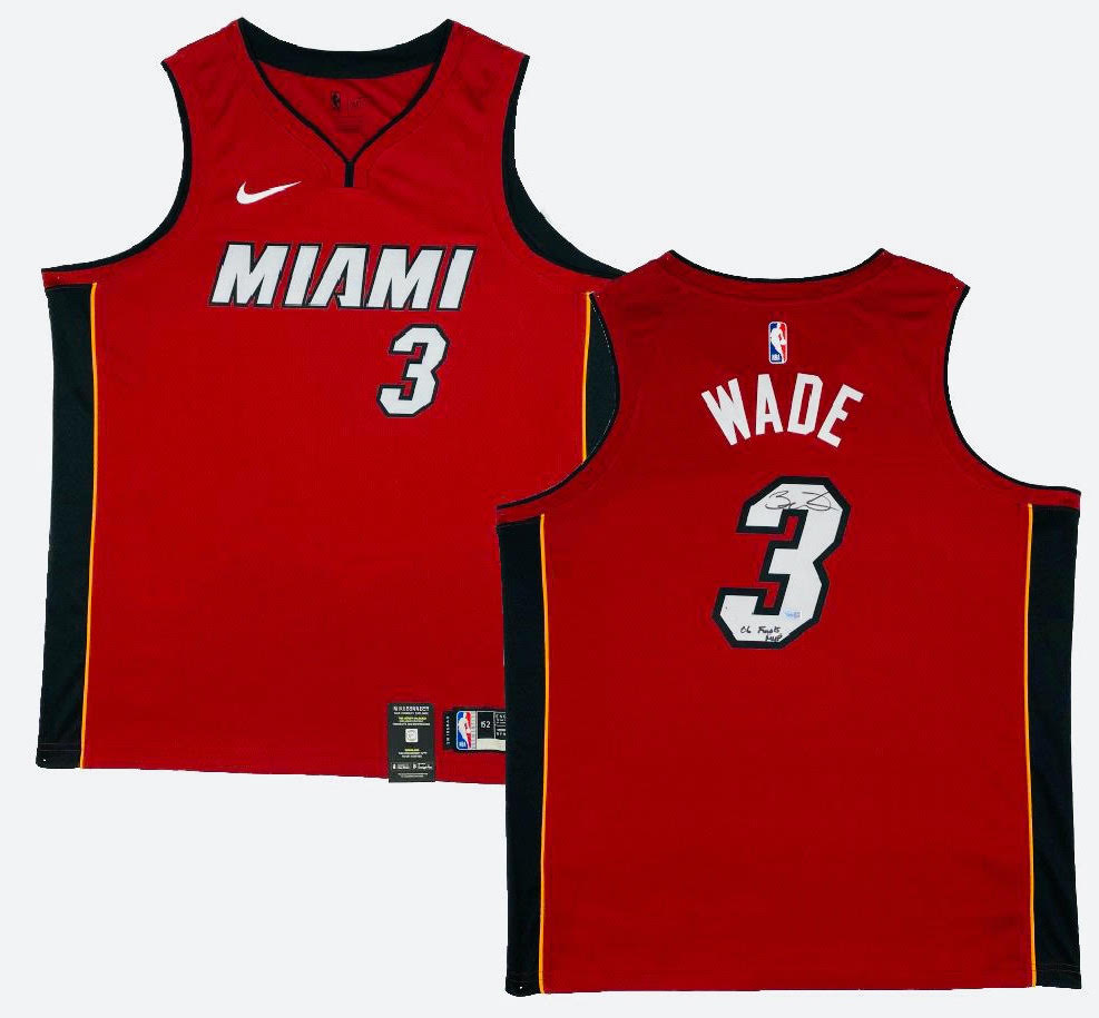 Dwyane Wade Signed Miami Heat Jersey Inscribed "06 Finals MVP" (Fanatics Hologram) at PristineAuction.com Dwyane Wade Signed Miami Heat Jersey Inscribed "06 Finals MVP" (Fanatics Hologram) at PristineAuction.com