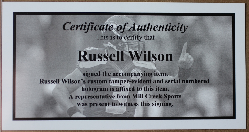 Russell Wilson Signed Seahawks 35x43 Custom Framed Jersey (Wilson COA) at PristineAuction.com Russell Wilson Signed Seahawks 35x43 Custom Framed Jersey (Wilson COA) at PristineAuction.com