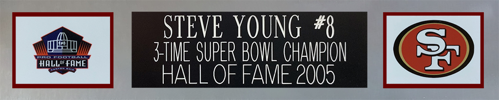 Steve Young Signed 35x43 Custom Framed Jersey (JSA COA) at PristineAuction.com Steve Young Signed 35x43 Custom Framed Jersey (JSA COA) at PristineAuction.com