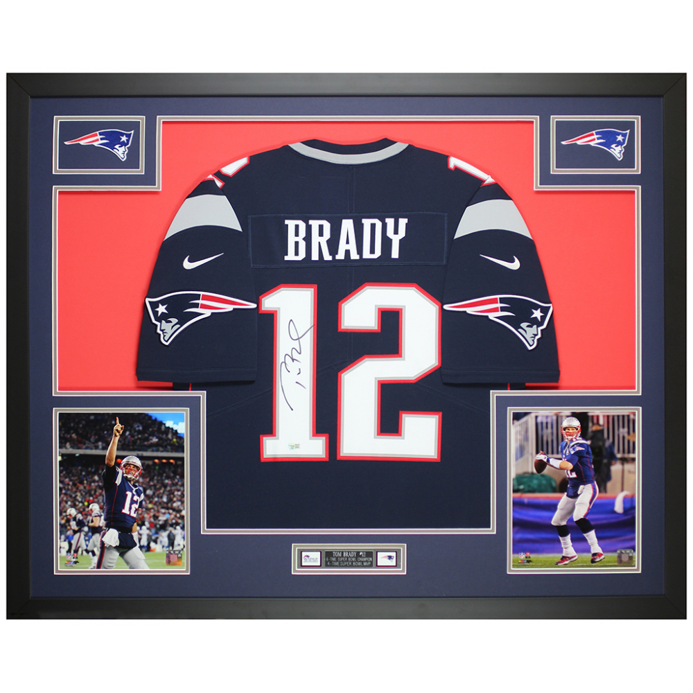 tom brady framed jersey