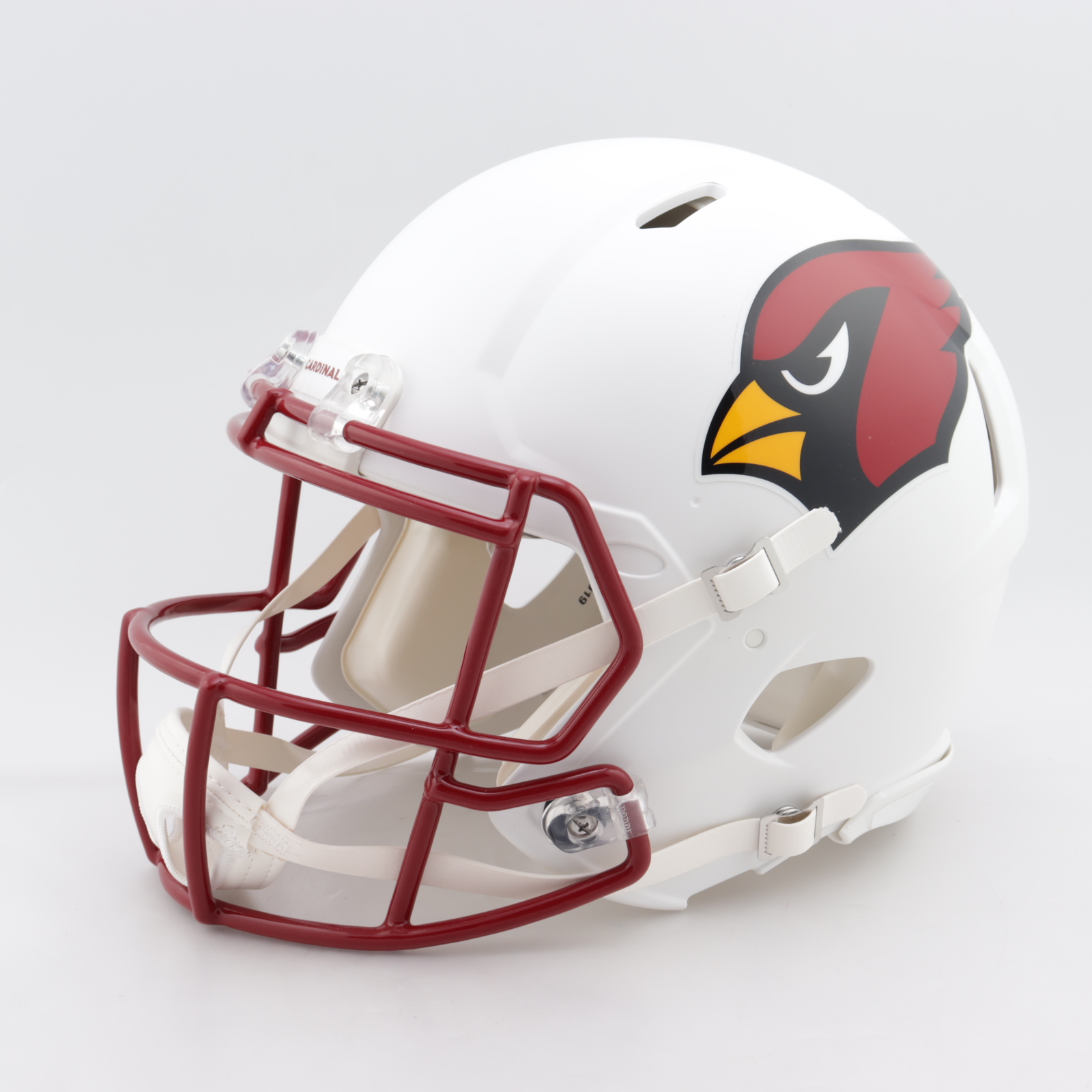 Larry Fitzgerald Signed Cardinals Full-Size Matte White Authentic On-Field Speed Helmet (Beckett COA) at PristineAuction.com Larry Fitzgerald Signed Cardinals Full-Size Matte White Authentic On-Field Speed Helmet (Beckett COA) at PristineAuction.com