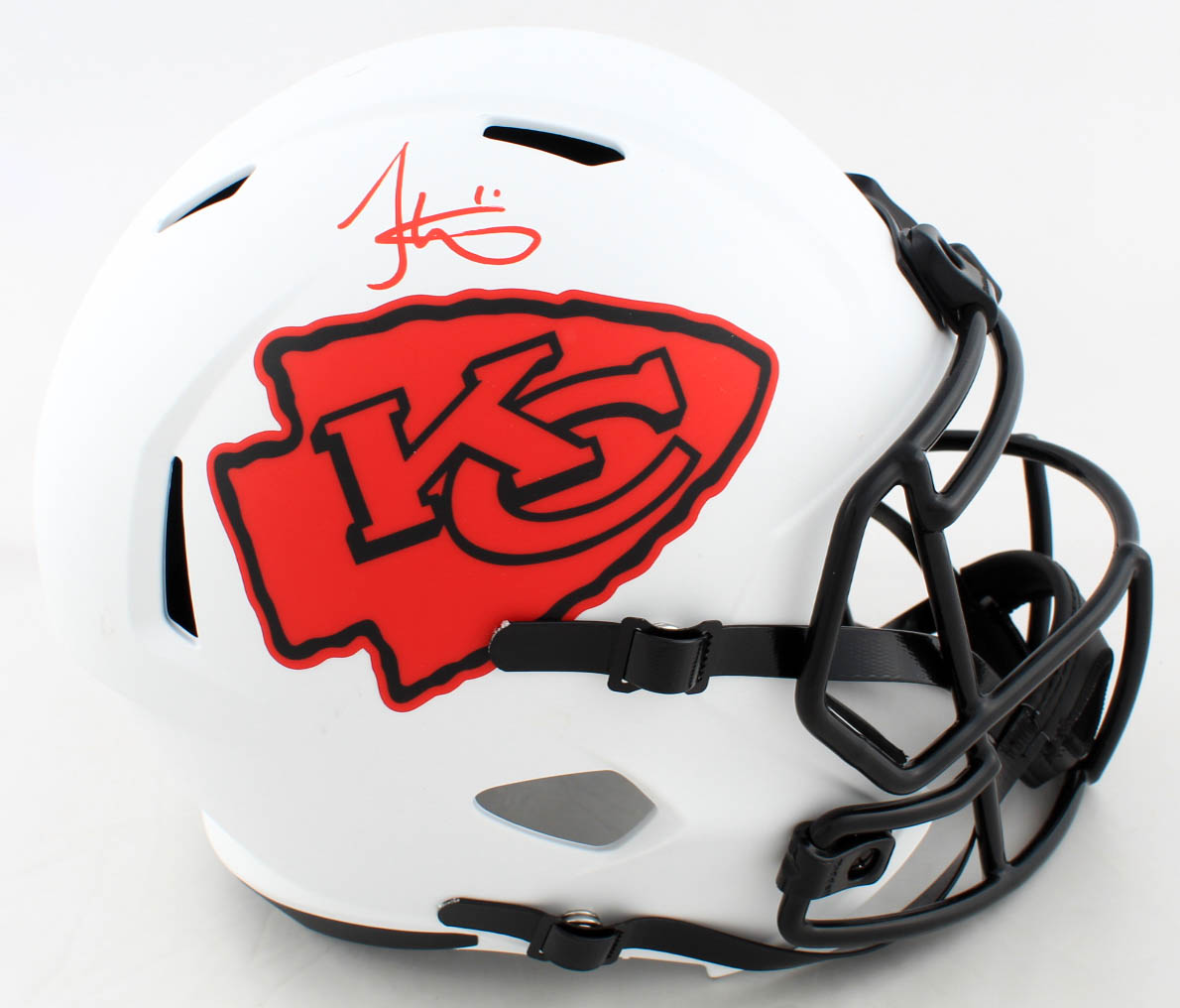 Tyreek Hill Signed Chiefs Full-Size Lunar Eclipse Alternate Speed Helmet (Beckett COA) (See Description) at PristineAuction.com Tyreek Hill Signed Chiefs Full-Size Lunar Eclipse Alternate Speed Helmet (Beckett COA) (See Description) at PristineAuction.com