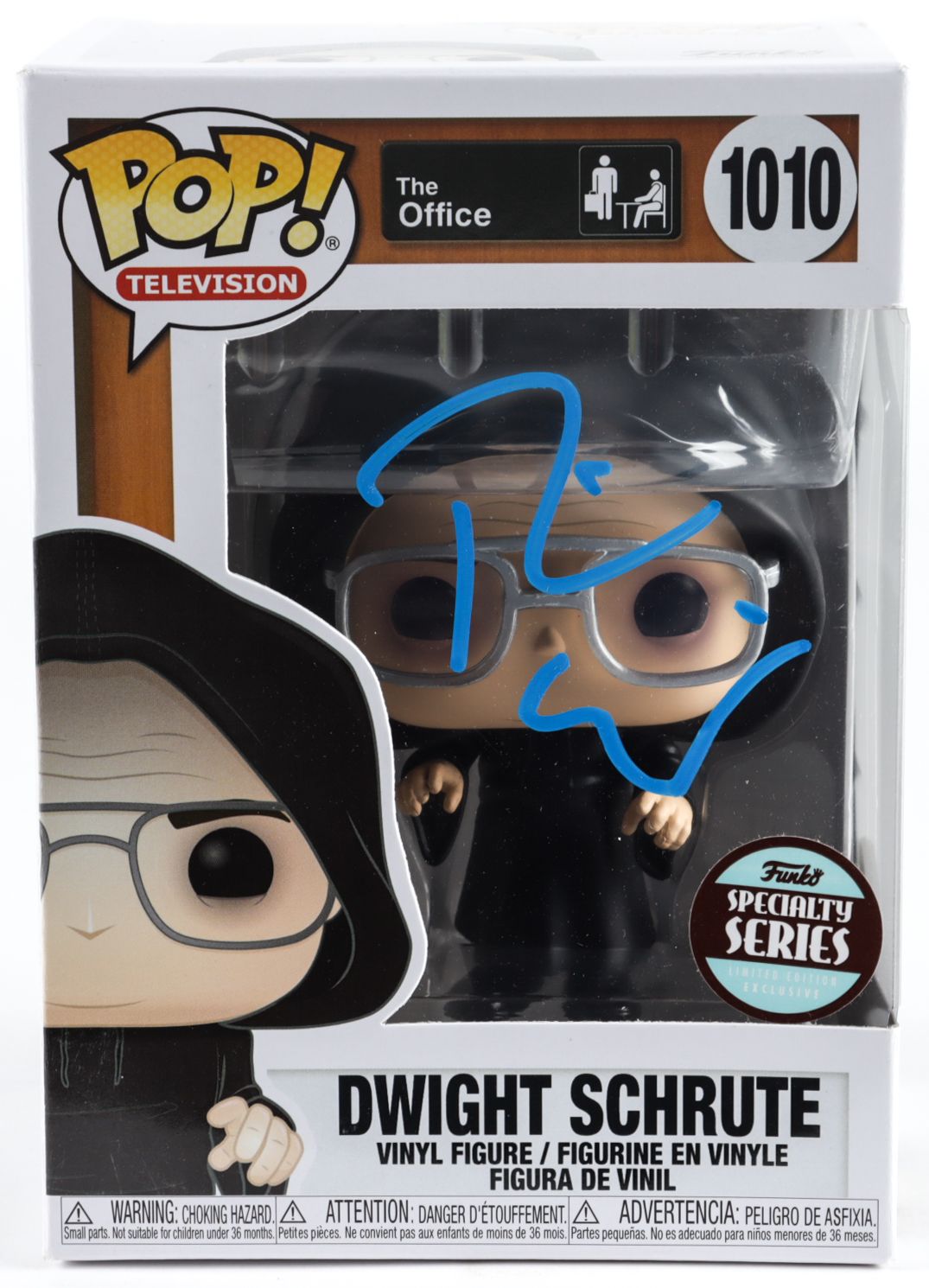 Rainn Wilson Signed "The Office" #1010 Dwight Schrute Funko Pop! Vinyl Figure (Beckett COA) (See Description) at PristineAuction.com Rainn Wilson Signed "The Office" #1010 Dwight Schrute Funko Pop! Vinyl Figure (Beckett COA) (See Description) at PristineAuction.com