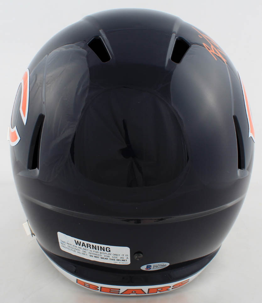 Brian Urlacher Signed Bears Full-Size Speed Helmet Inscribed "HOF 2018" (Beckett COA) at PristineAuction.com Brian Urlacher Signed Bears Full-Size Speed Helmet Inscribed "HOF 2018" (Beckett COA) at PristineAuction.com