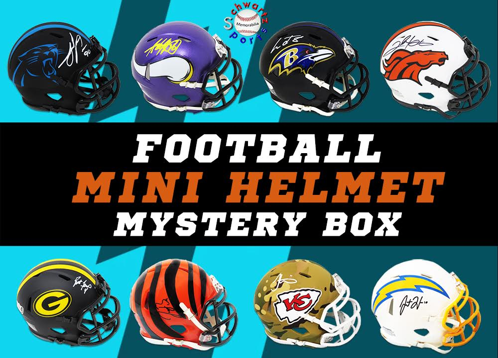 Schwartz Sports Football Mini Helmet Signed Mystery Box Series 30