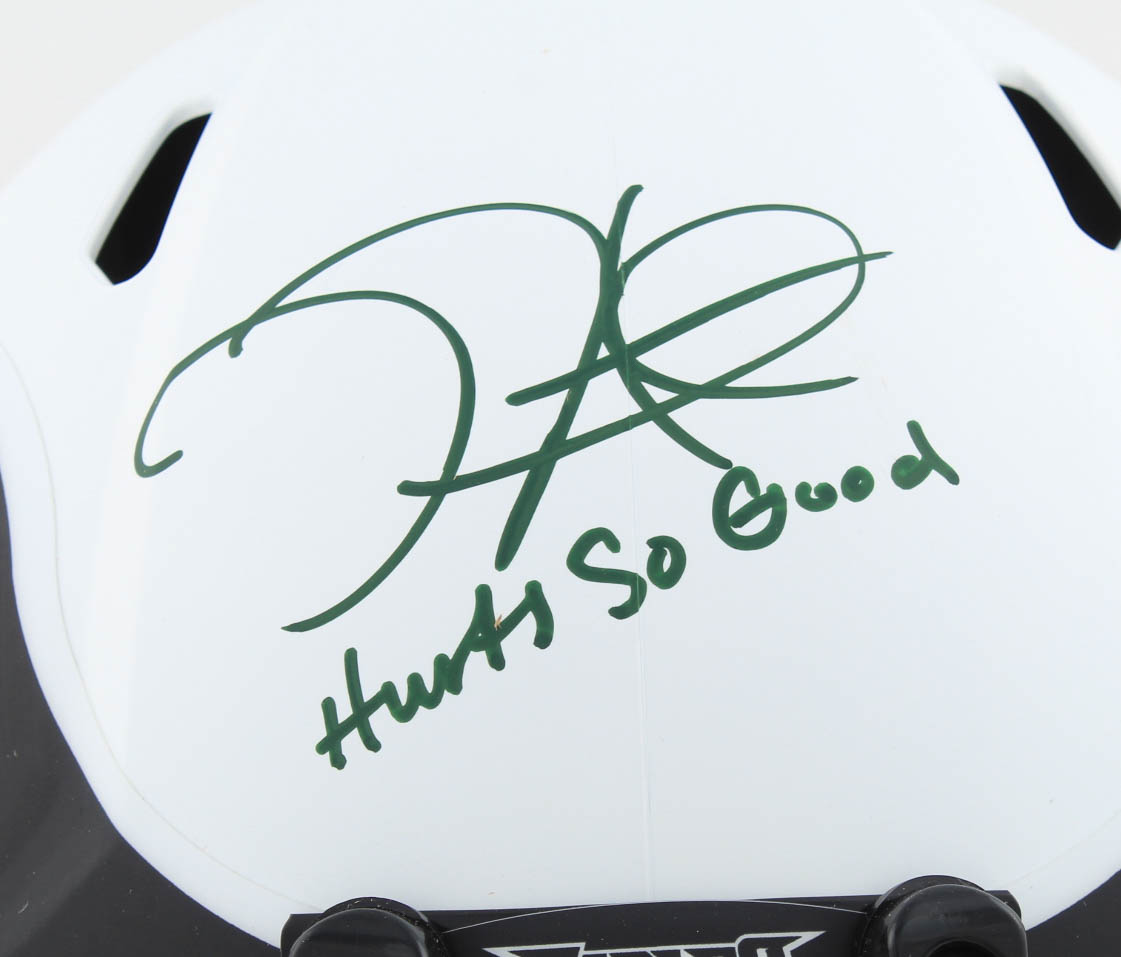 Jalen Hurts Signed Eagles Full-Size Lunar Eclipse Alternate Speed Helmet Inscribed "Hurts So Good" (JSA COA) at PristineAuction.com Jalen Hurts Signed Eagles Full-Size Lunar Eclipse Alternate Speed Helmet Inscribed "Hurts So Good" (JSA COA) at PristineAuction.com