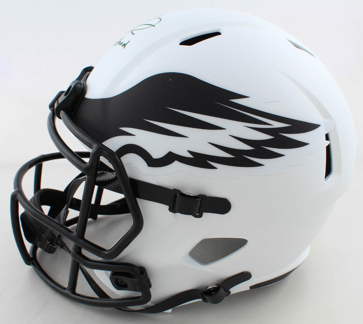 Jalen Hurts Signed Eagles Full-Size Lunar Eclipse Alternate Speed Helmet Inscribed "Hurts So Good" (JSA COA) at PristineAuction.com Jalen Hurts Signed Eagles Full-Size Lunar Eclipse Alternate Speed Helmet Inscribed "Hurts So Good" (JSA COA) at PristineAuction.com