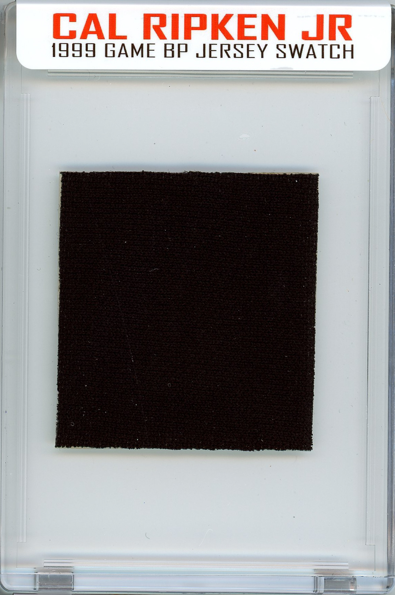 CAL RIPKEN JR 1999 ORIOLES GAME-WORN BP JERSEY MYSTERY SWATCH BOX! at PristineAuction.com CAL RIPKEN JR 1999 ORIOLES GAME-WORN BP JERSEY MYSTERY SWATCH BOX! at PristineAuction.com