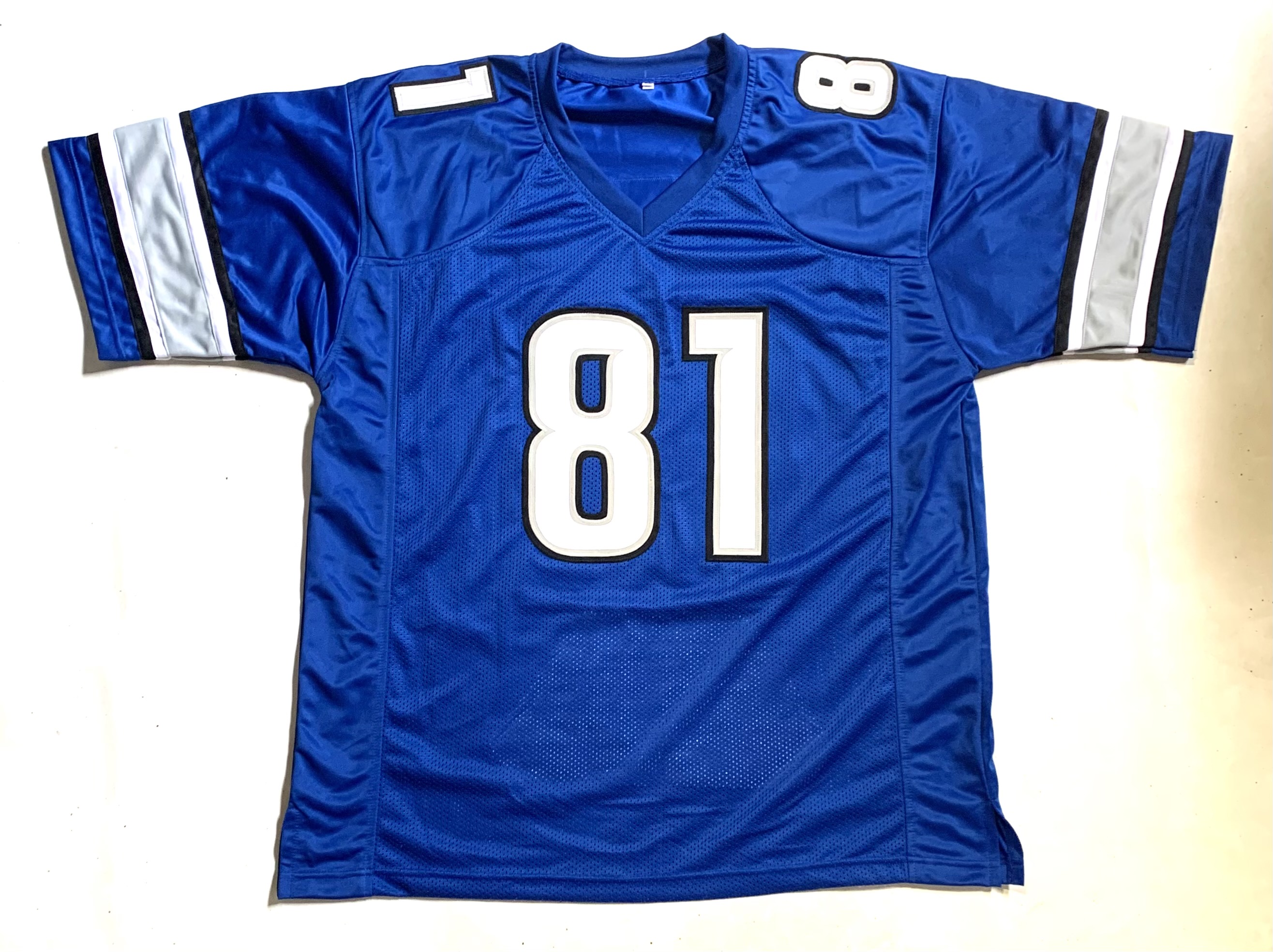 Calvin Johnson Signed Career Highlight Stat Jersey Inscribed "HOF 21" (JSA) at PristineAuction.com Calvin Johnson Signed Career Highlight Stat Jersey Inscribed "HOF 21" (JSA) at PristineAuction.com