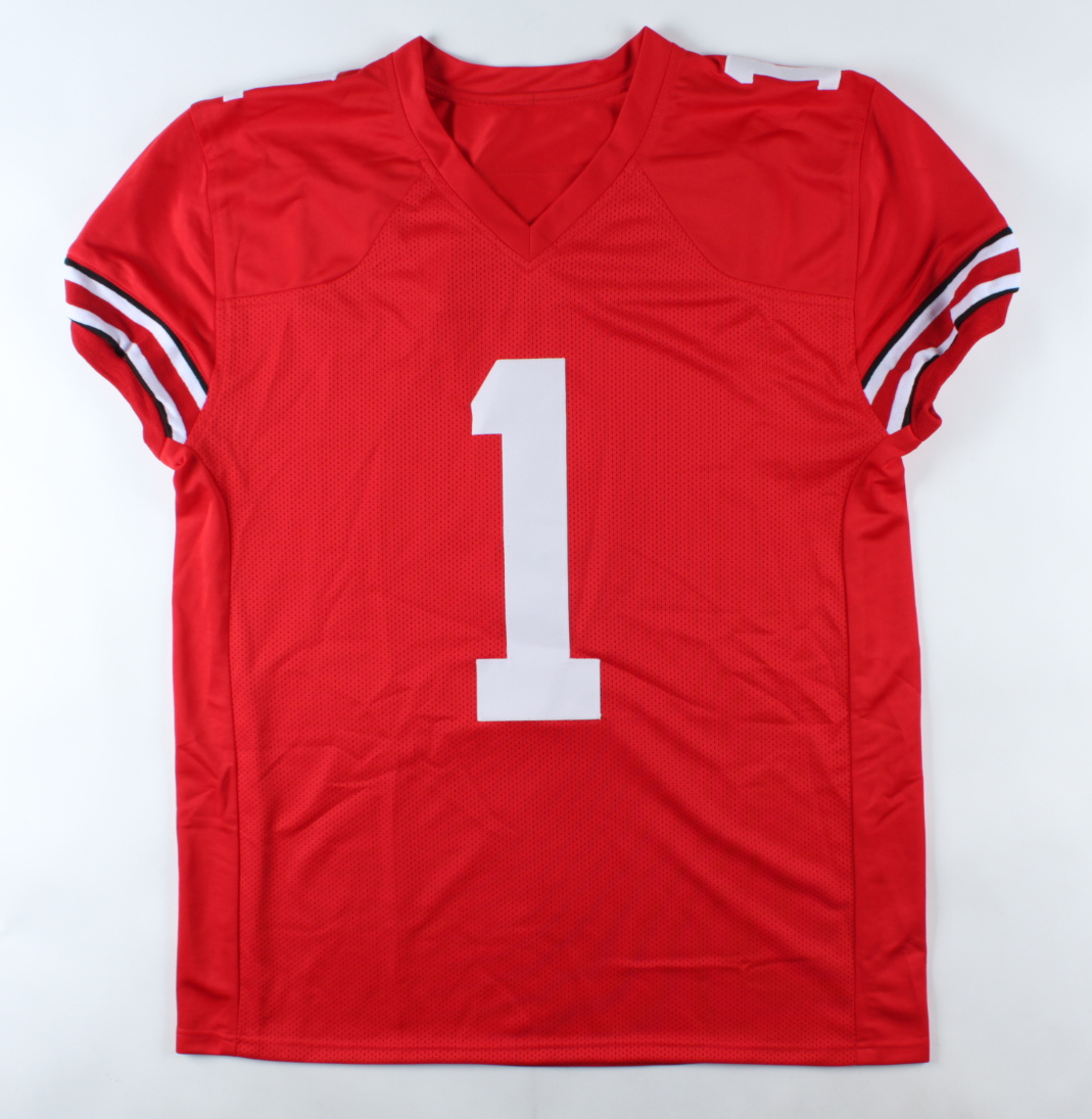 Justin Fields Signed Jersey (JSA COA) at PristineAuction.com Justin Fields Signed Jersey (JSA COA) at PristineAuction.com