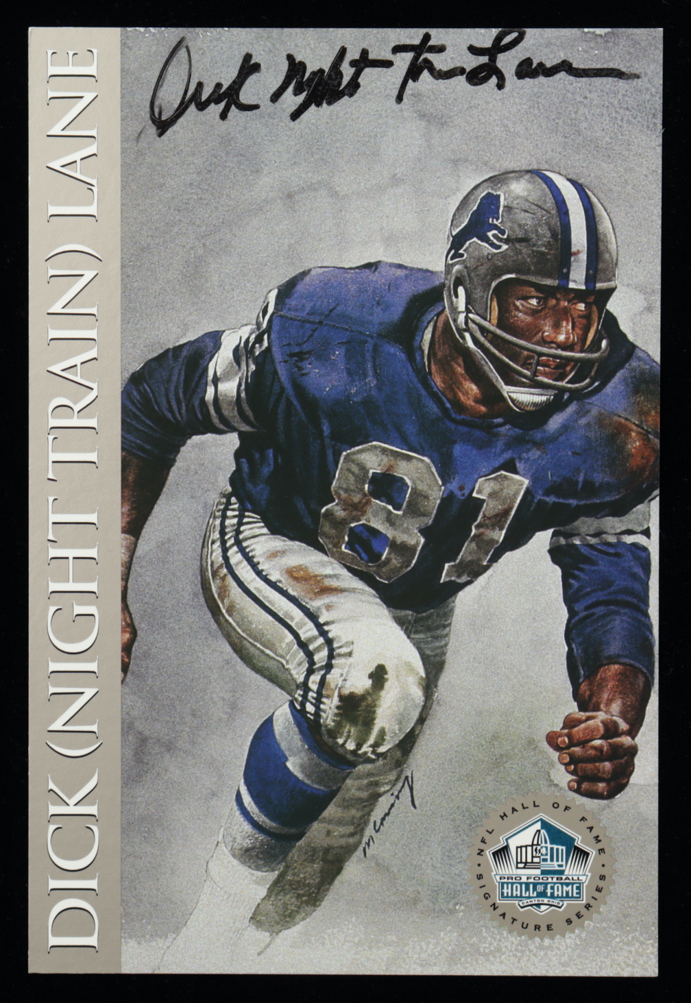 Dick "Night Train" Lane Signed LE Hall of Fame Signature Series Football Card (NFL HOF Hologram) at PristineAuction.com Dick "Night Train" Lane Signed LE Hall of Fame Signature Series Football Card (NFL HOF Hologram) at PristineAuction.com