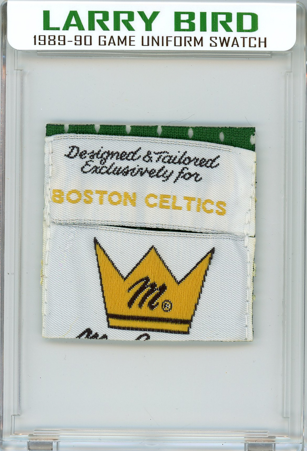 LARRY BIRD 1989-90 CELTICS GAME UNIFORM MYSTERY SWATCH BOX! at PristineAuction.com LARRY BIRD 1989-90 CELTICS GAME UNIFORM MYSTERY SWATCH BOX! at PristineAuction.com